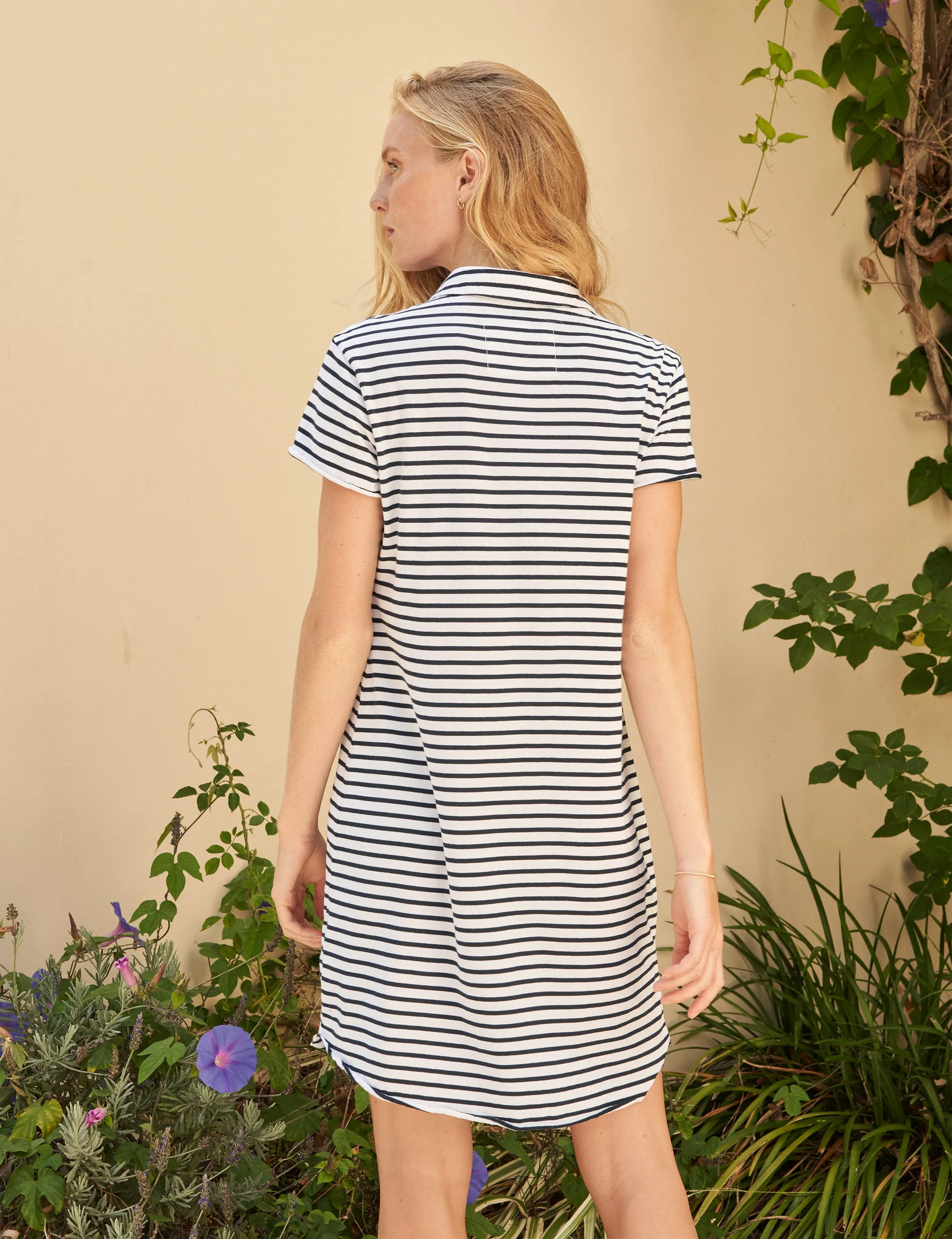 LAUREN Navy French Stripe, Heritage Jersey sold by Frank & Eileen product image thumbnail 2