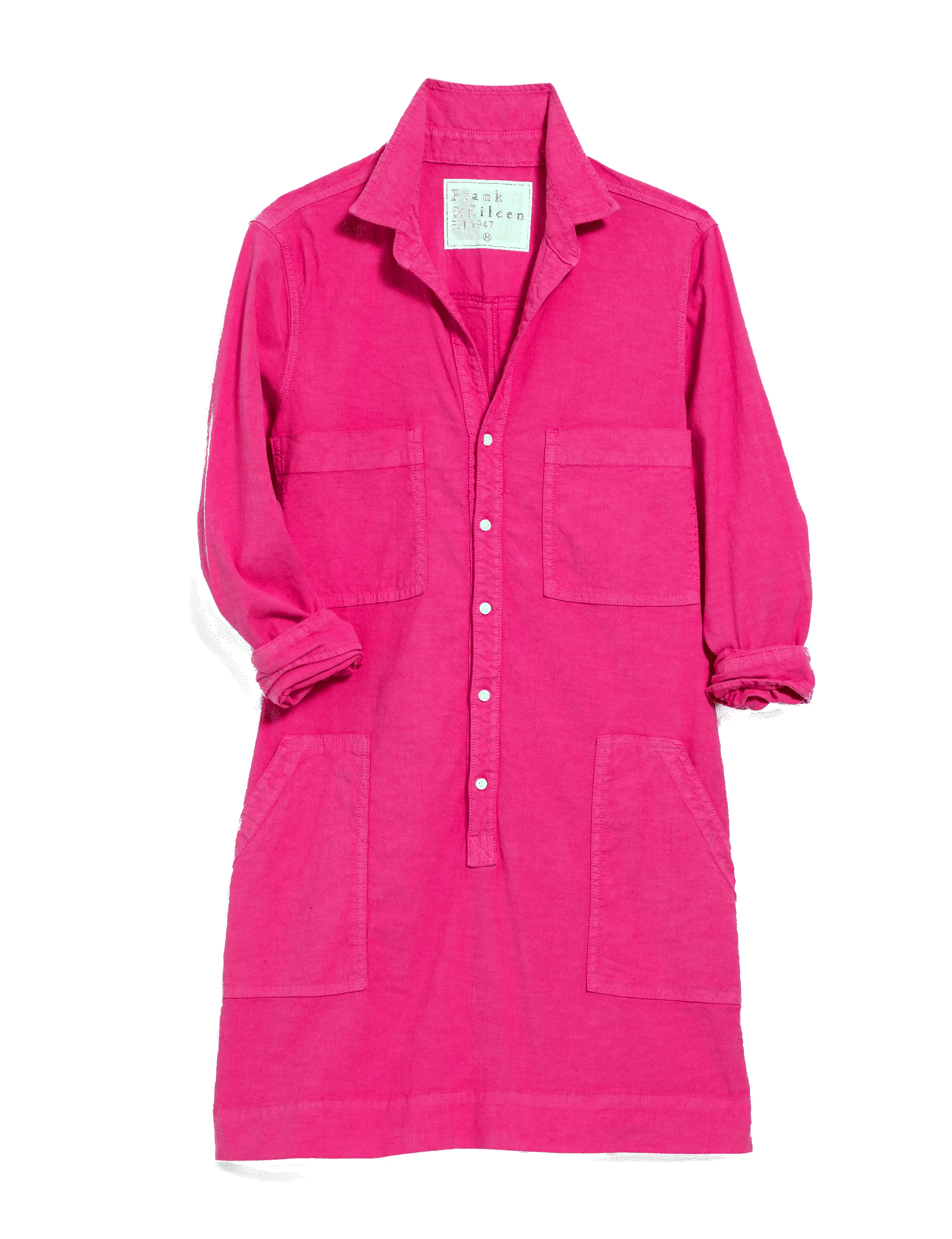 IRELAND DRESS Guava, Italian Performance Linen sold by Frank & Eileen