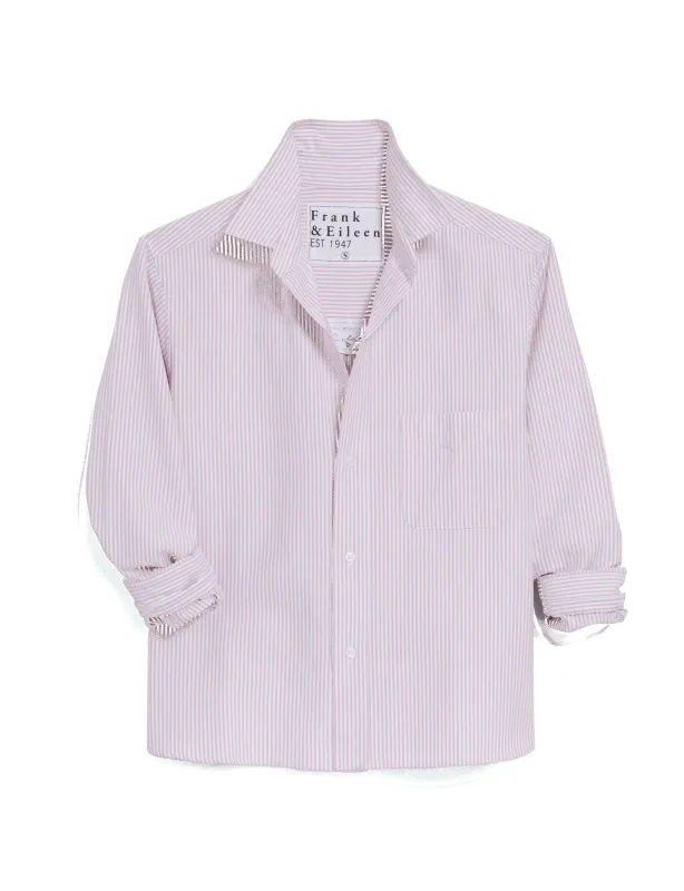 SILVIO Rose Stripe, Italian Brushed Oxford sold by Frank & Eileen