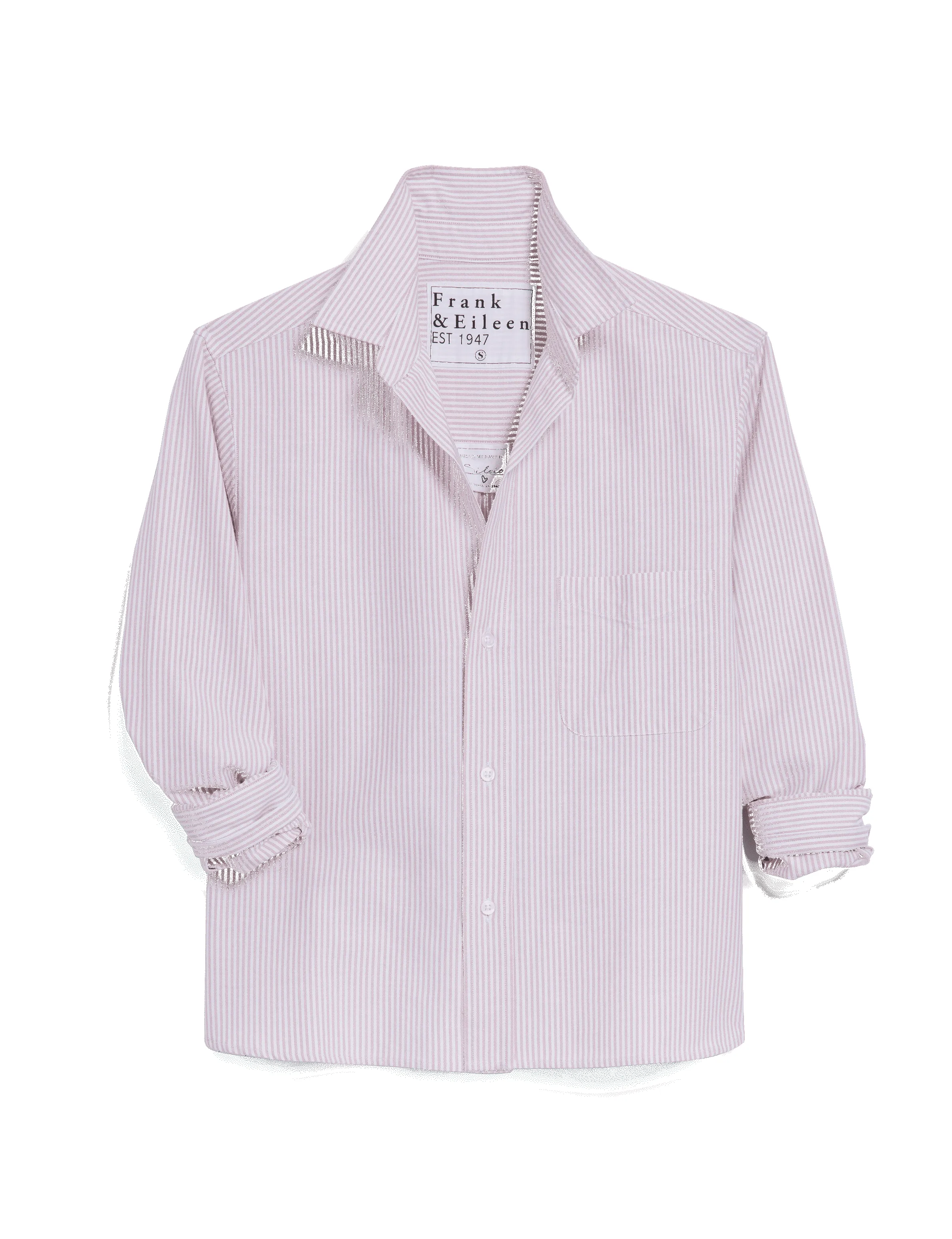 SILVIO Rose Stripe, Italian Brushed Oxford sold by Frank & Eileen