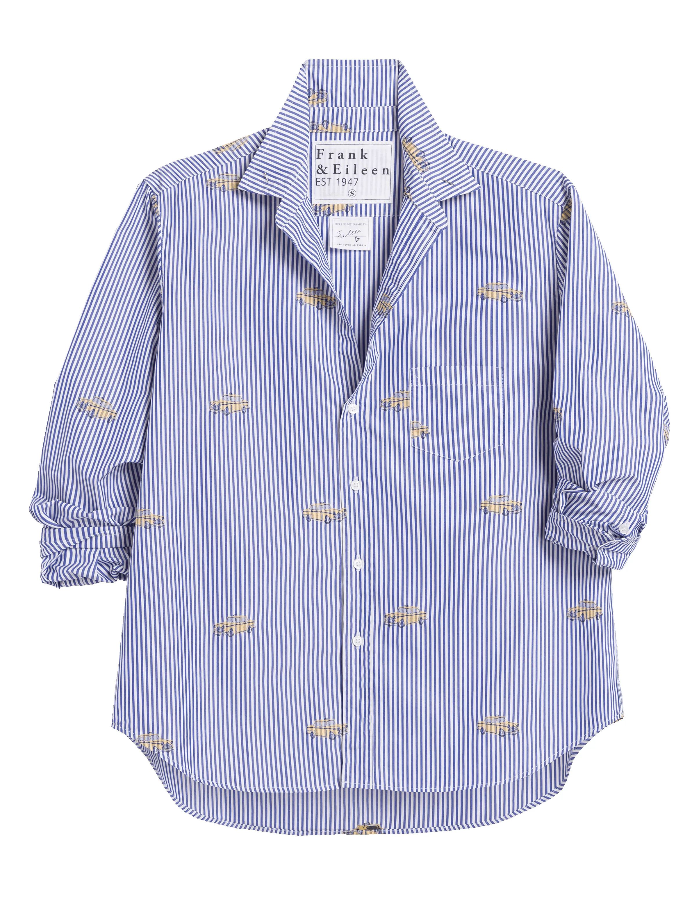 EILEEN NYC Taxis, Italian Classic Poplin sold by Frank & Eileen