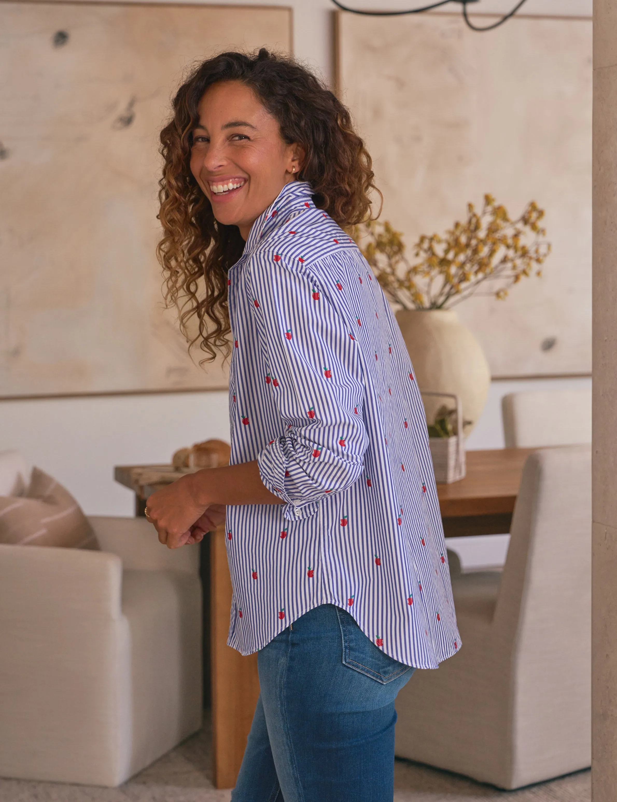 EILEEN NYC Apples, Italian Classic Poplin sold by Frank & Eileen product image thumbnail 2