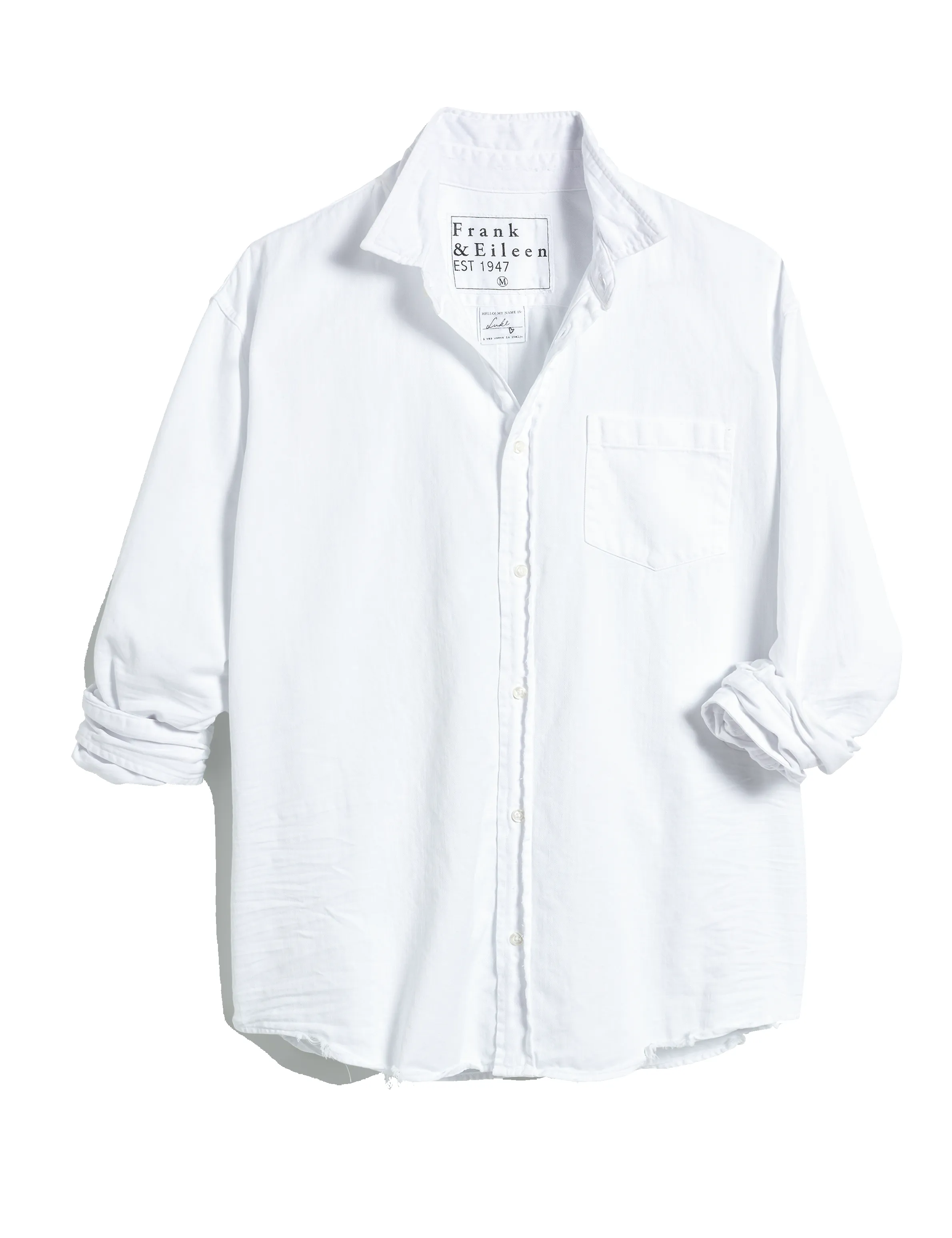 LUKE White, Famous Denim sold by Frank & Eileen