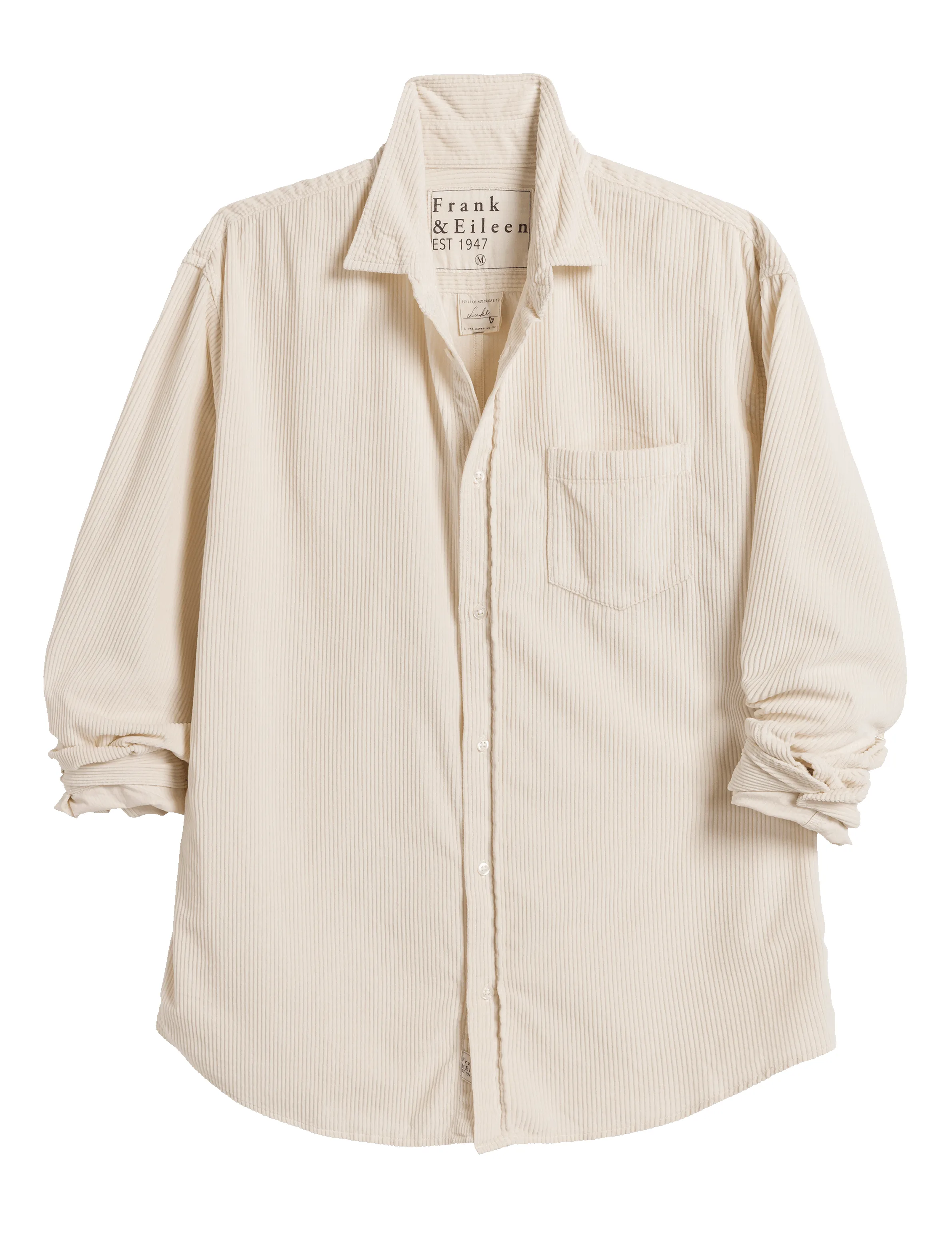 LUKE Vintage White, Italian Corduroy sold by Frank & Eileen