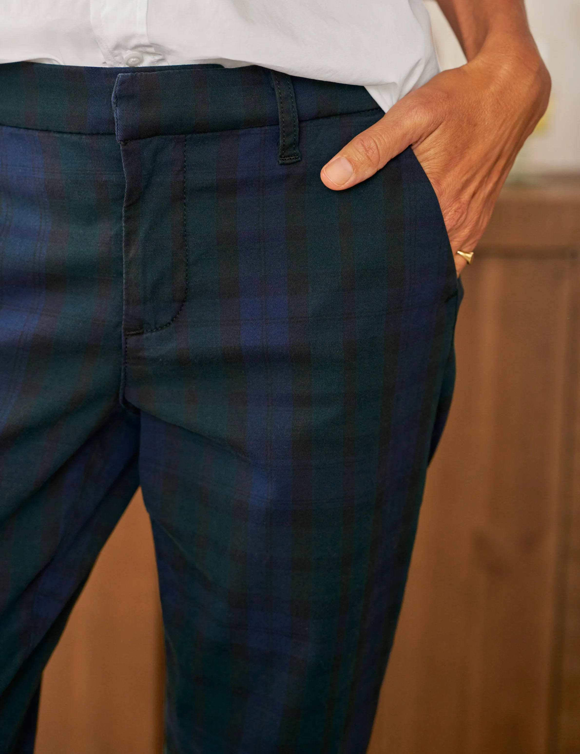 WICKLOW Black Watch Plaid, Italian Performance Twill sold by Frank & Eileen product image thumbnail 3