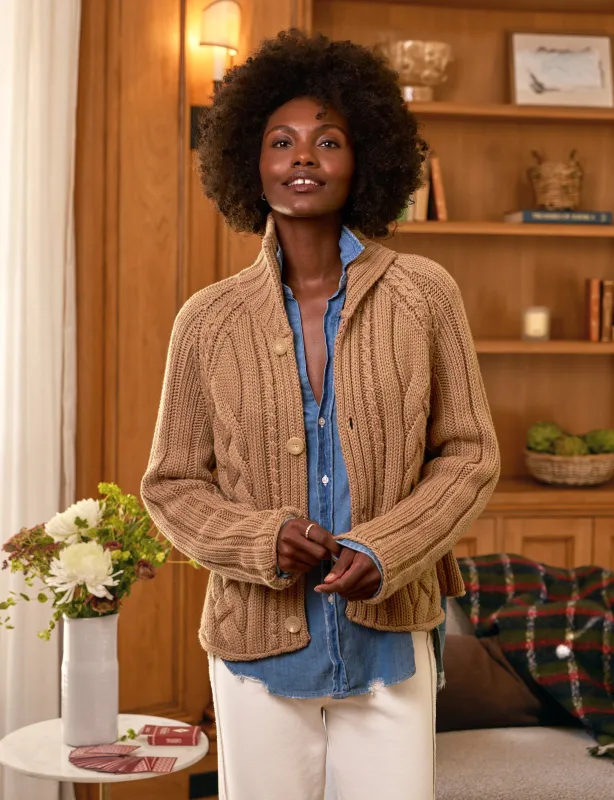 MINI COTSWOLDS Camel, Pure Italian Cotton sold by Frank & Eileen