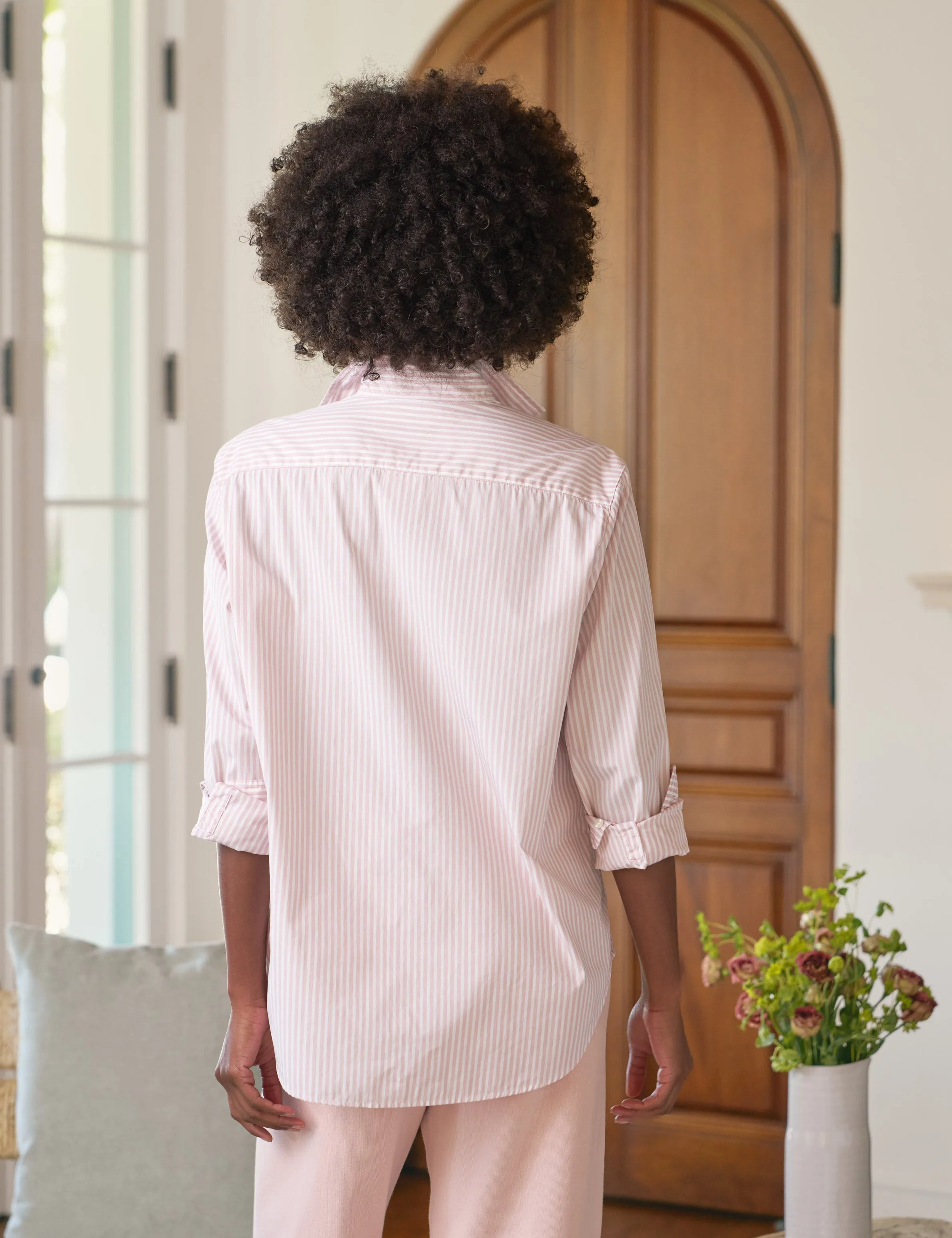 EILEEN Pink and White Multi Stripe, Superluxe sold by Frank & Eileen product image thumbnail 2