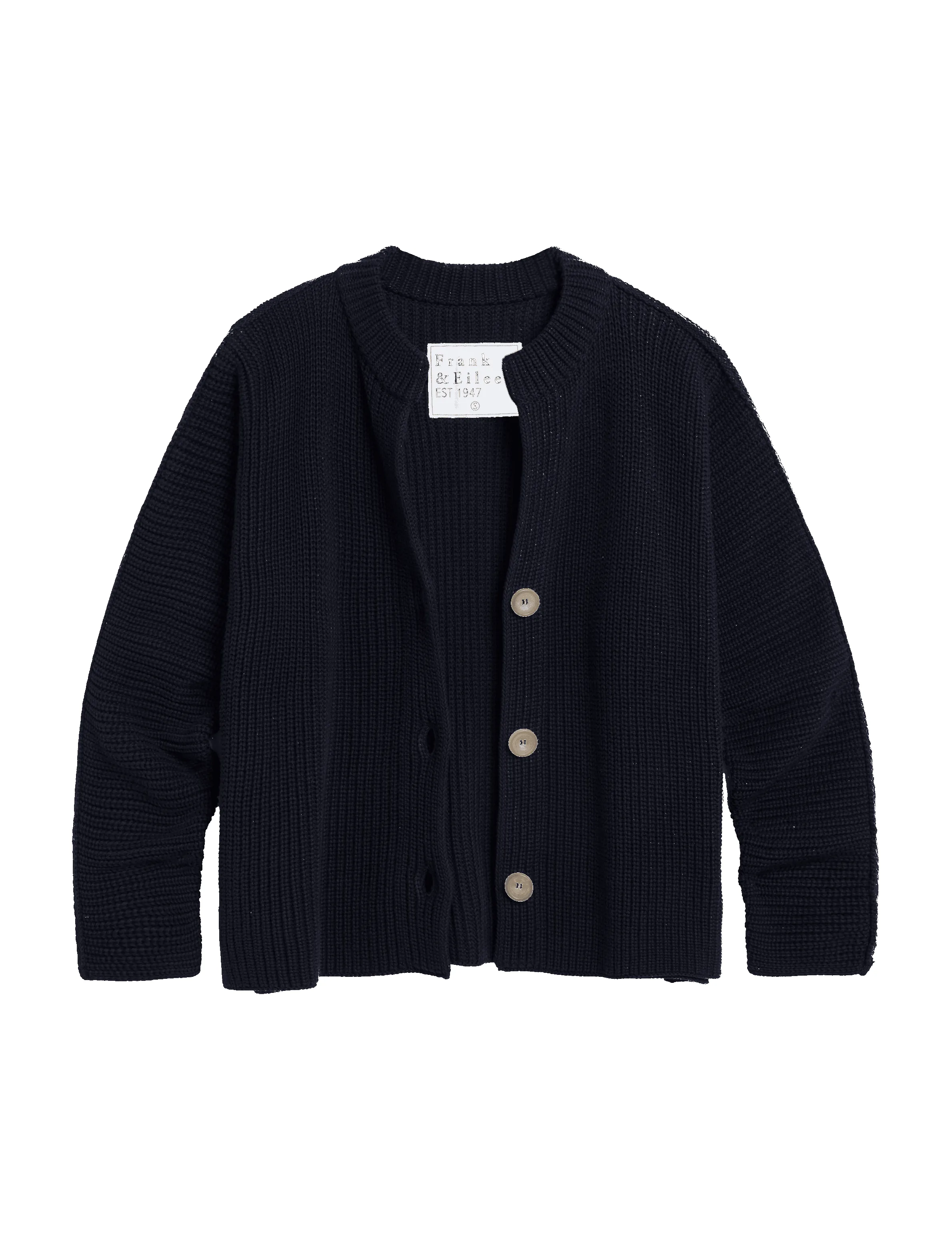MONTECITO CARDIGAN Marine, Pure Italian Cotton sold by Frank & Eileen product image thumbnail 4