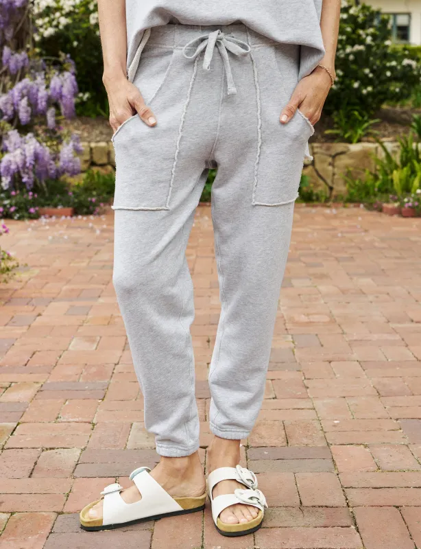 EAMON Gray Melange, Triple Fleece sold by Frank & Eileen