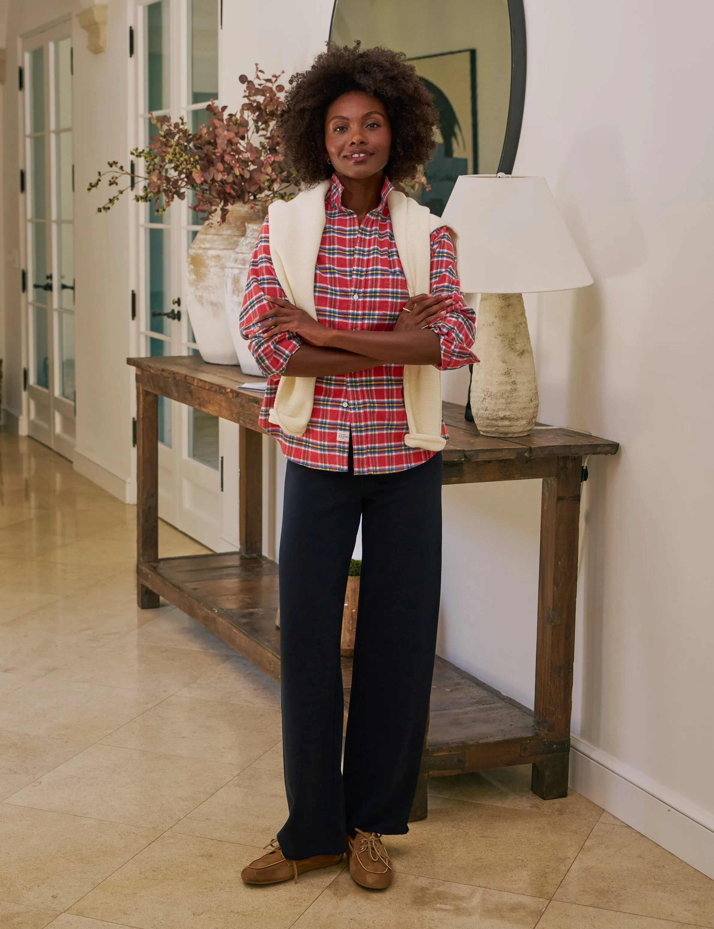 EILEEN Red and Yellow with Blue Plaid, Italian Flannel sold by Frank & Eileen product image thumbnail 4