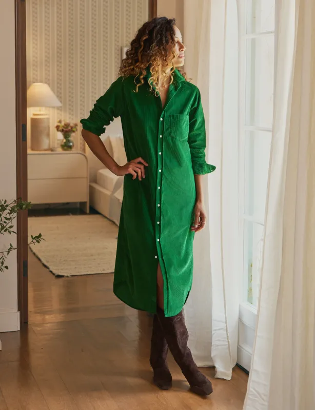 RORY Kelly Green, Italian Corduroy made by Frank & Eileen