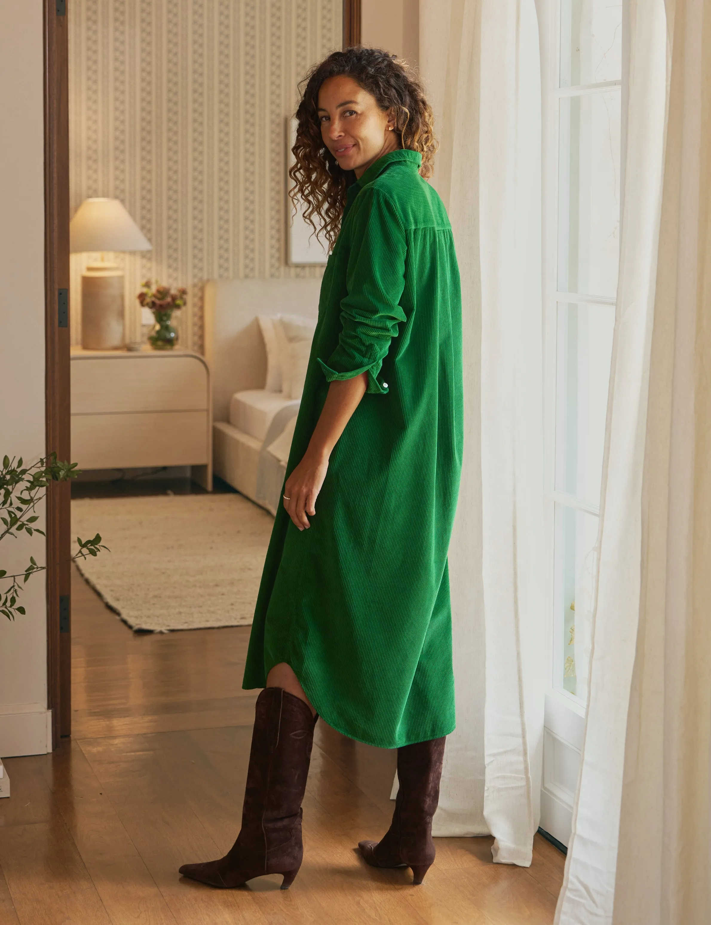 RORY Kelly Green, Italian Corduroy sold by Frank & Eileen product image thumbnail 2