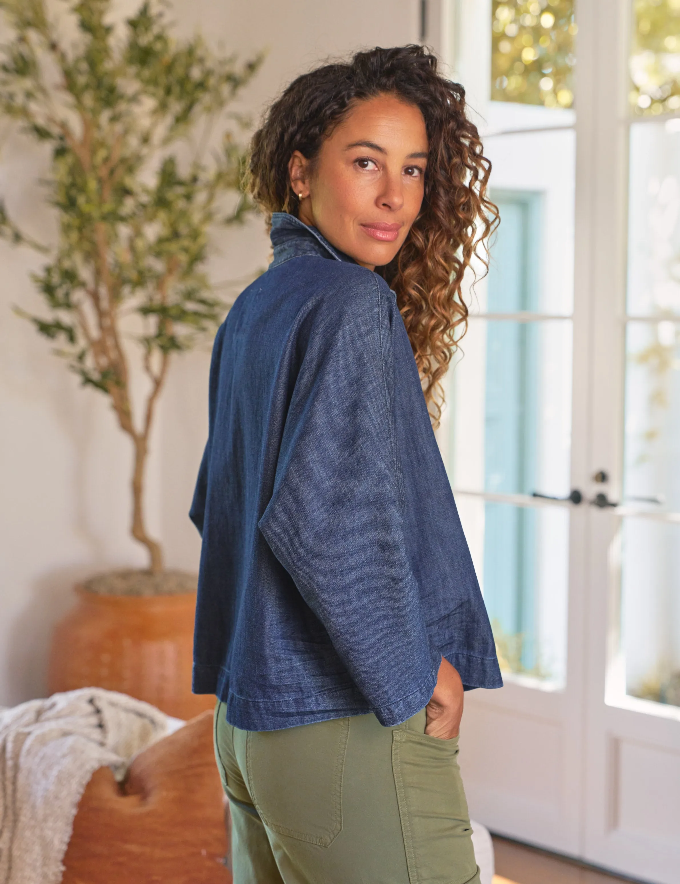 GABI Vintage Dark Indigo Wash, Famous Denim sold by Frank & Eileen product image thumbnail 2