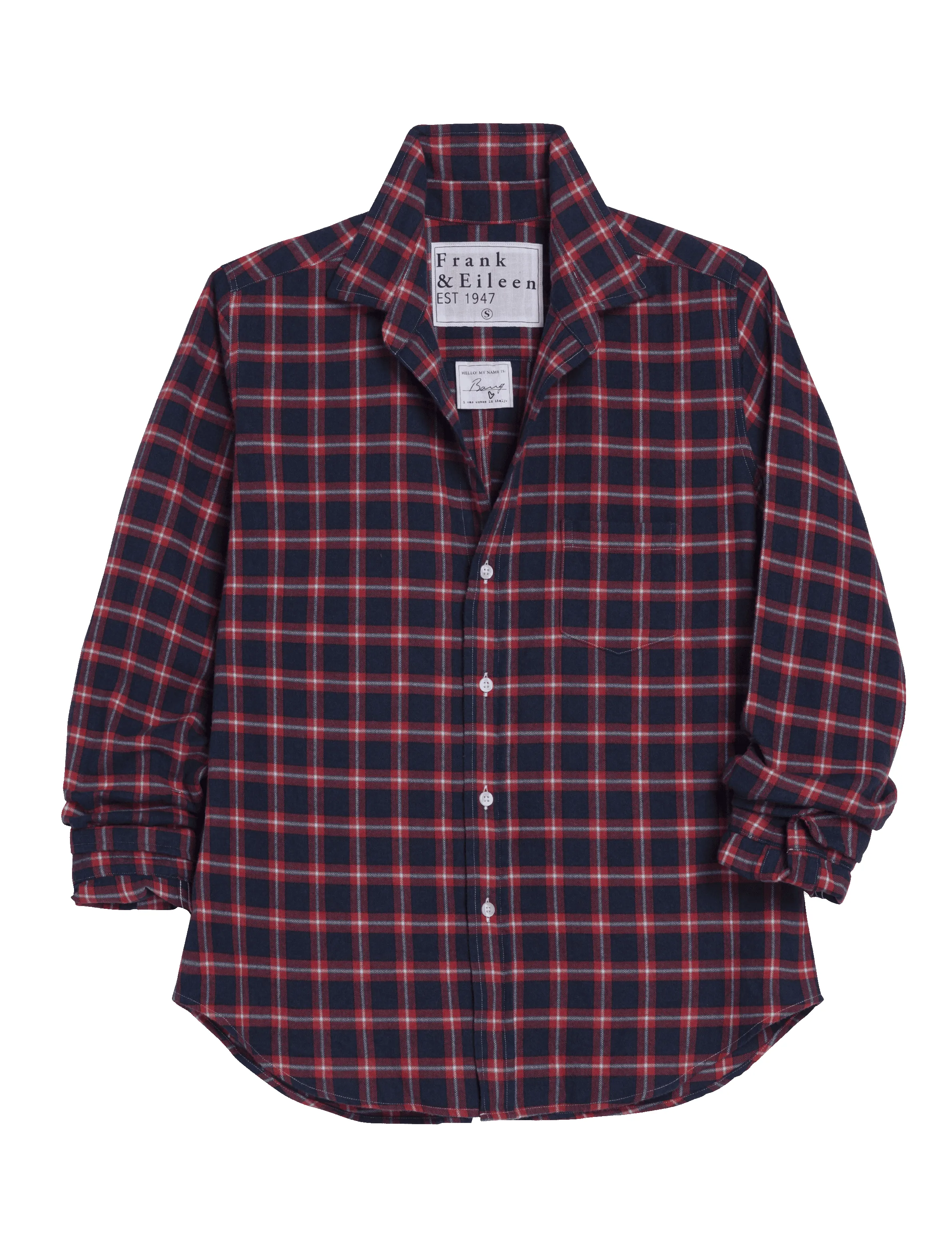 BARRY Red and Blue with White Plaid, Italian Flannel sold by Frank & Eileen product image thumbnail 5