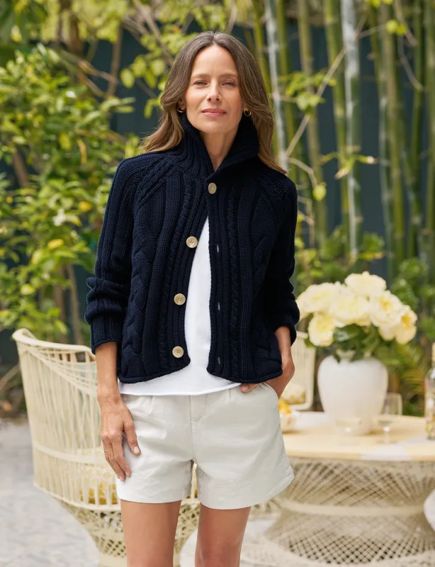 MINI COTSWOLDS Marine, Pure Italian Cotton sold by Frank & Eileen