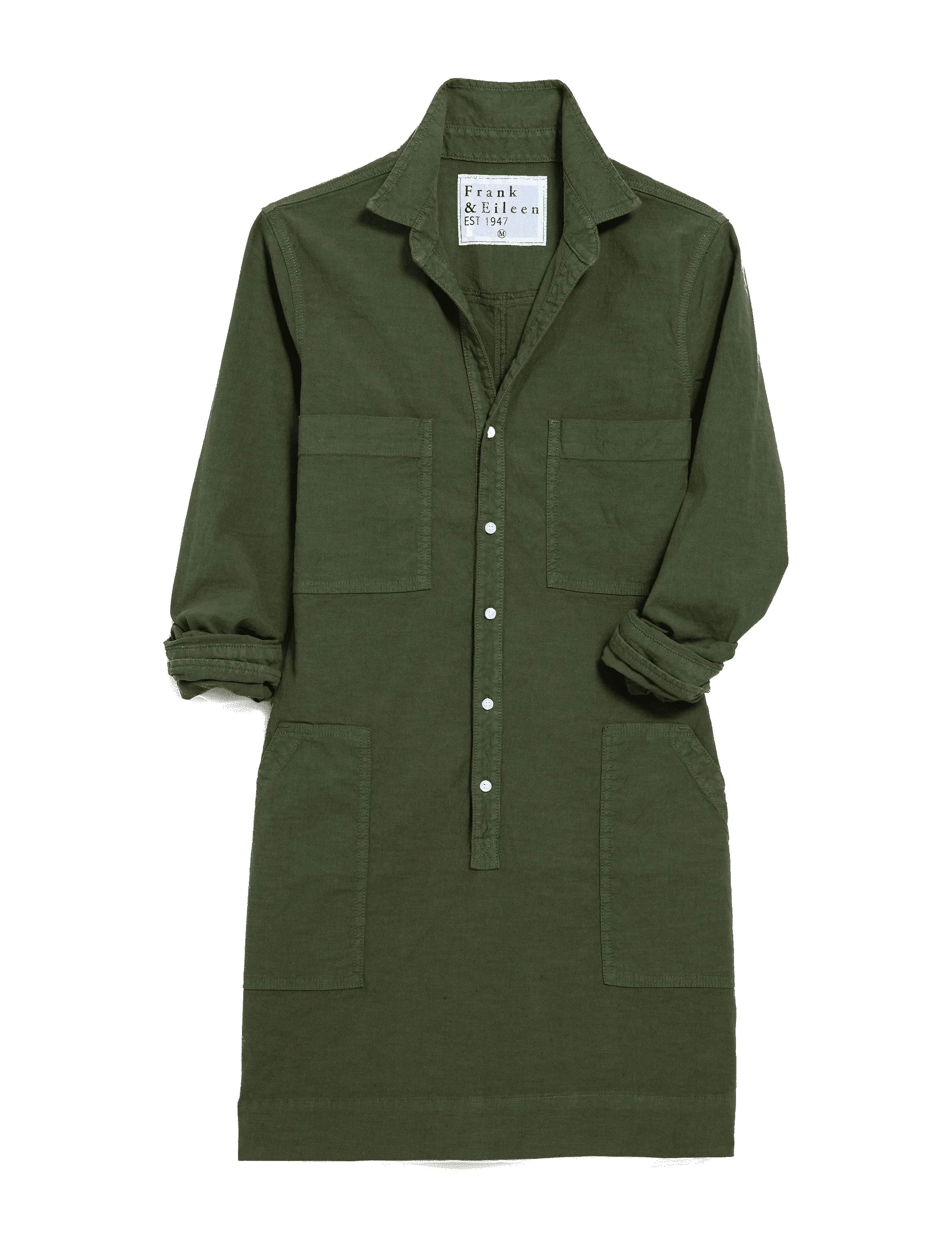 IRELAND DRESS Hunter Green, Italian Performance Linen sold by Frank & Eileen product image thumbnail 4