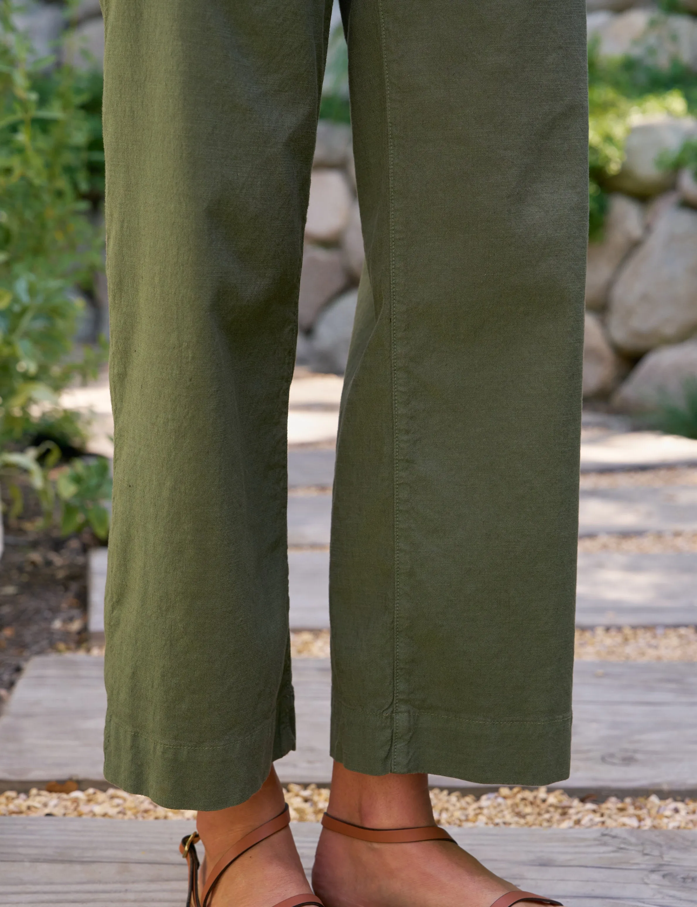 WEXFORD Hunter Green, Italian Performance Linen sold by Frank & Eileen product image thumbnail 3