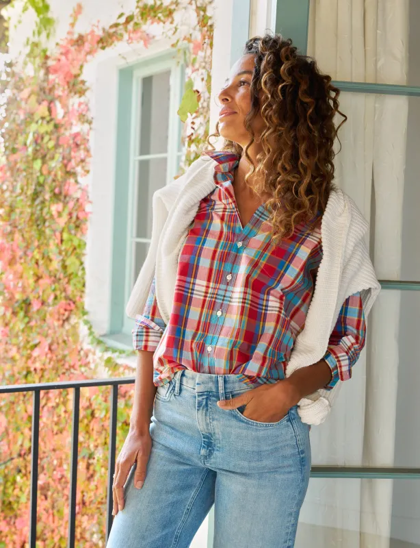 EILEEN Primary Color Plaid, Italian Classic Poplin sold by Frank & Eileen