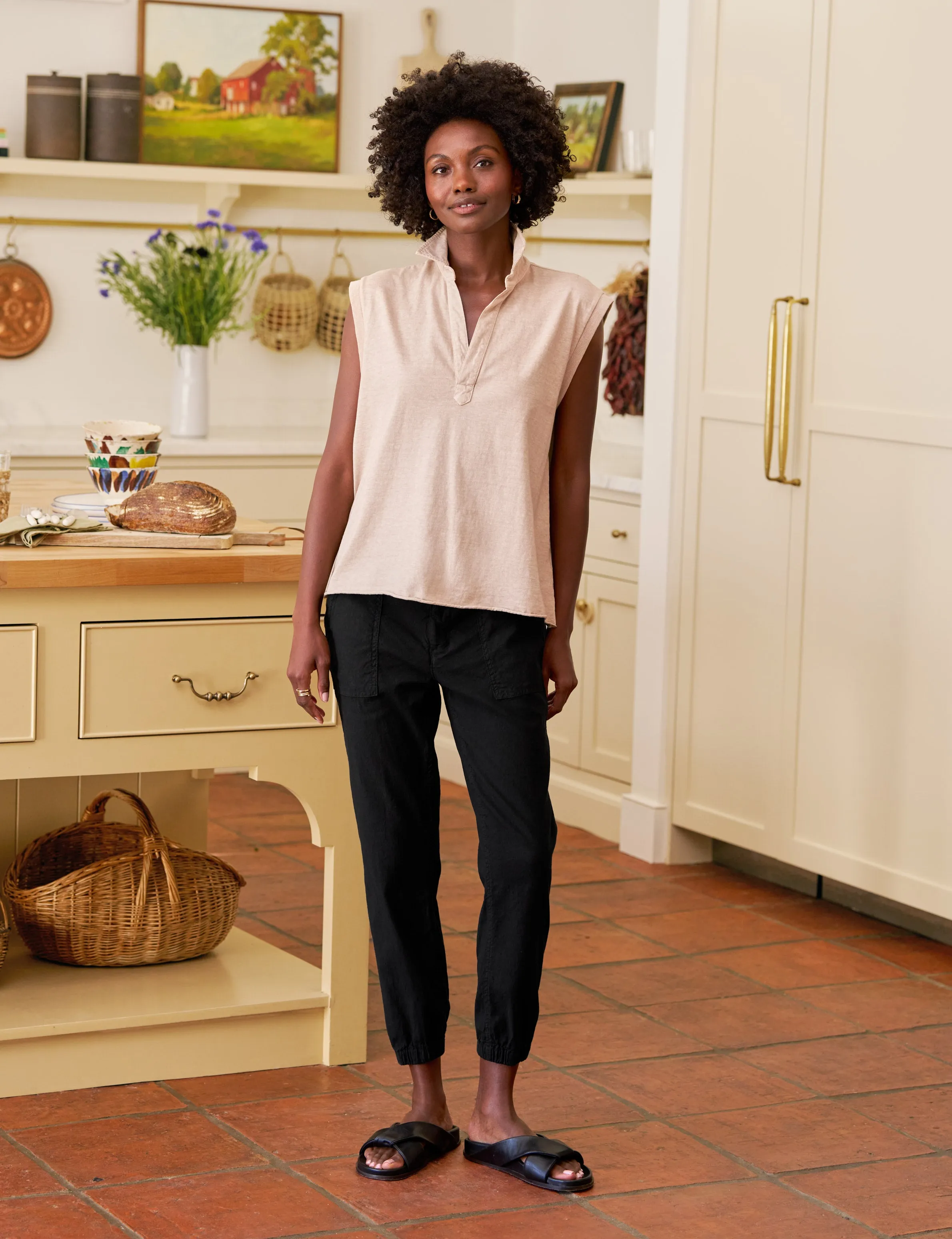 JAMESON Black, Italian Performance Linen sold by Frank & Eileen product image thumbnail 4