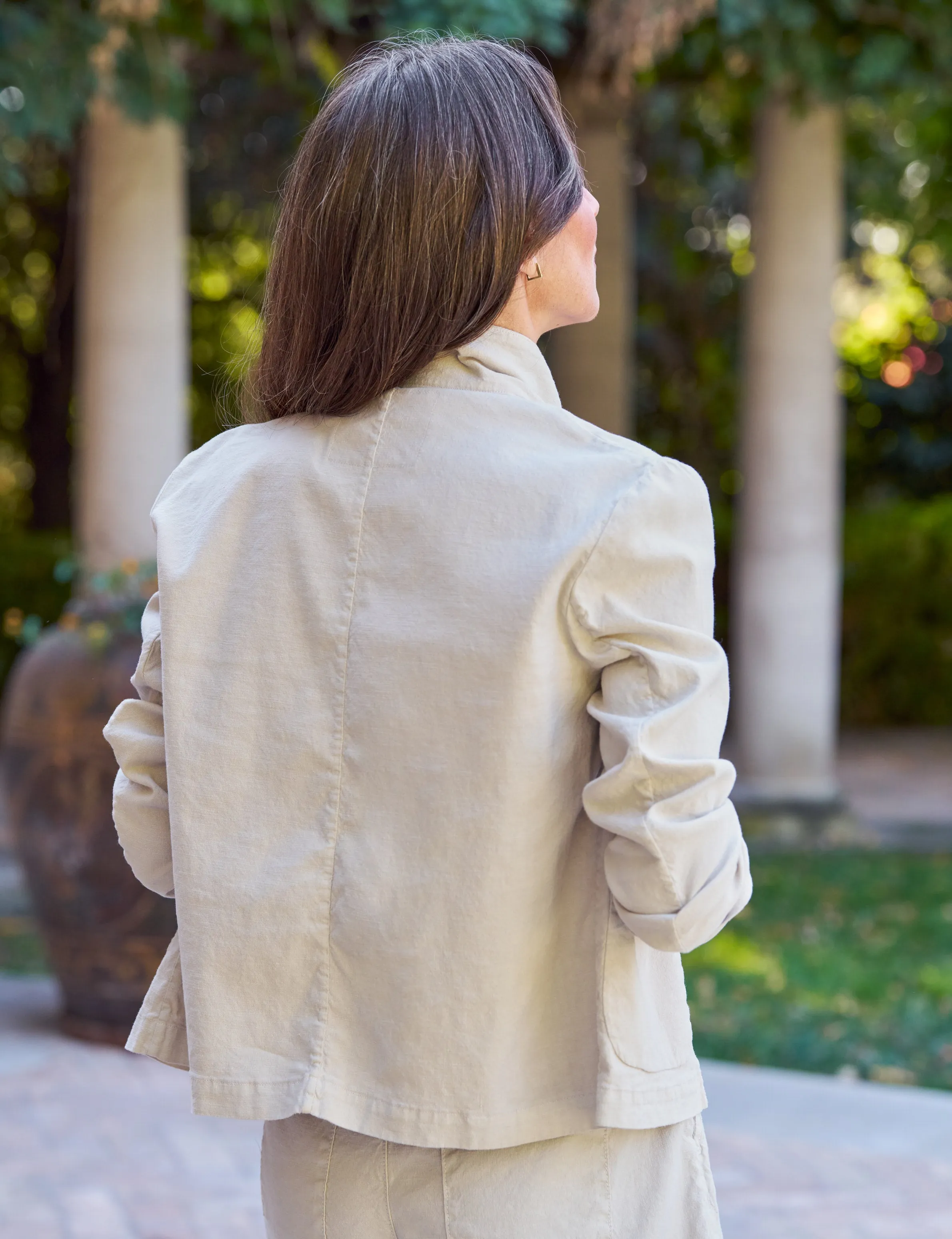 MINI BELFAST Cement, Italian Performance Linen sold by Frank & Eileen product image thumbnail 2