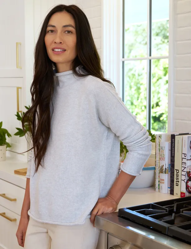 MONTEREY Gray Melange, Pure Italian Cotton sold by Frank & Eileen