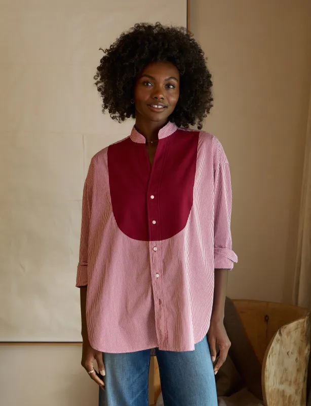 VICTORIA Red Stripe with Red Bib, Superluxe made by Frank & Eileen