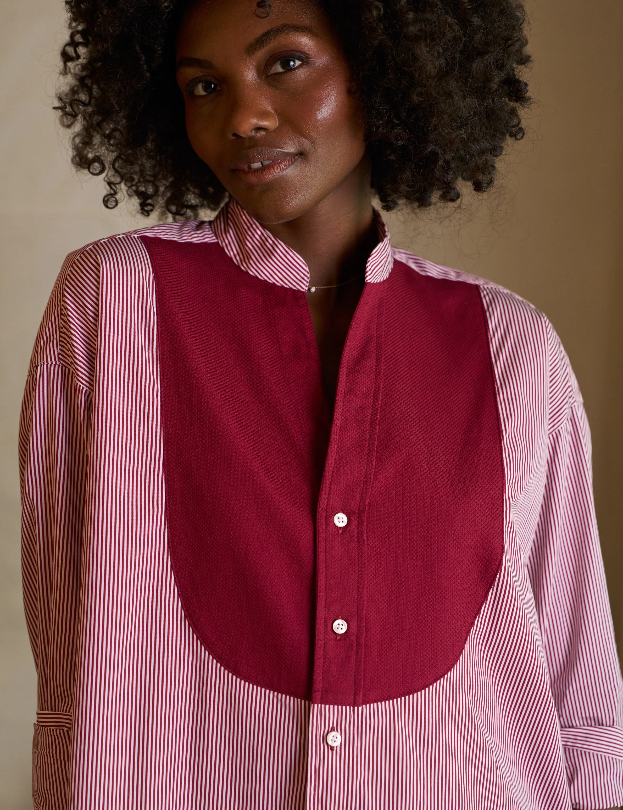 VICTORIA Red Stripe with Red Bib, Superluxe sold by Frank & Eileen product image thumbnail 3