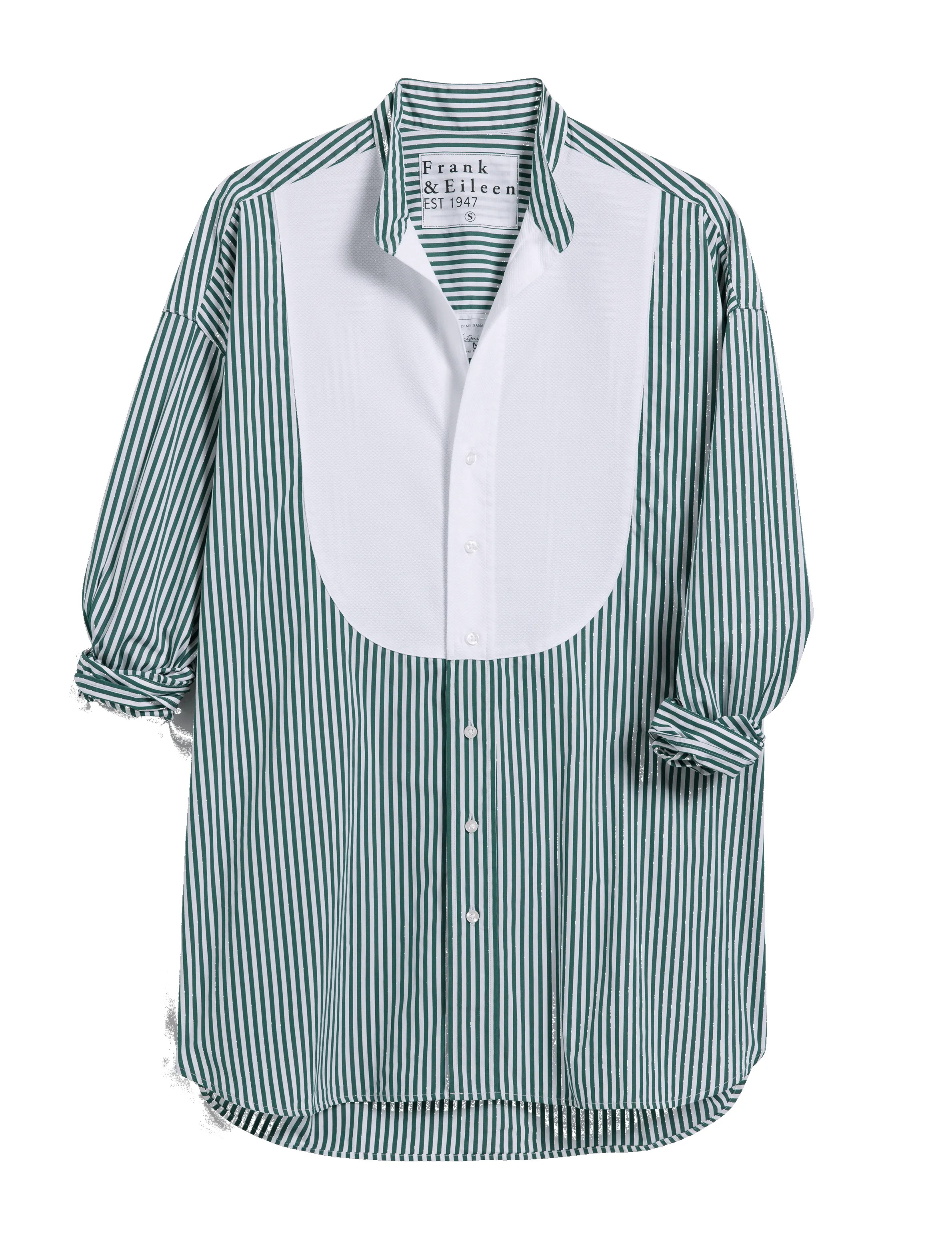 VICTORIA Green Stripe with White Bib, Superluxe sold by Frank & Eileen product image thumbnail 4