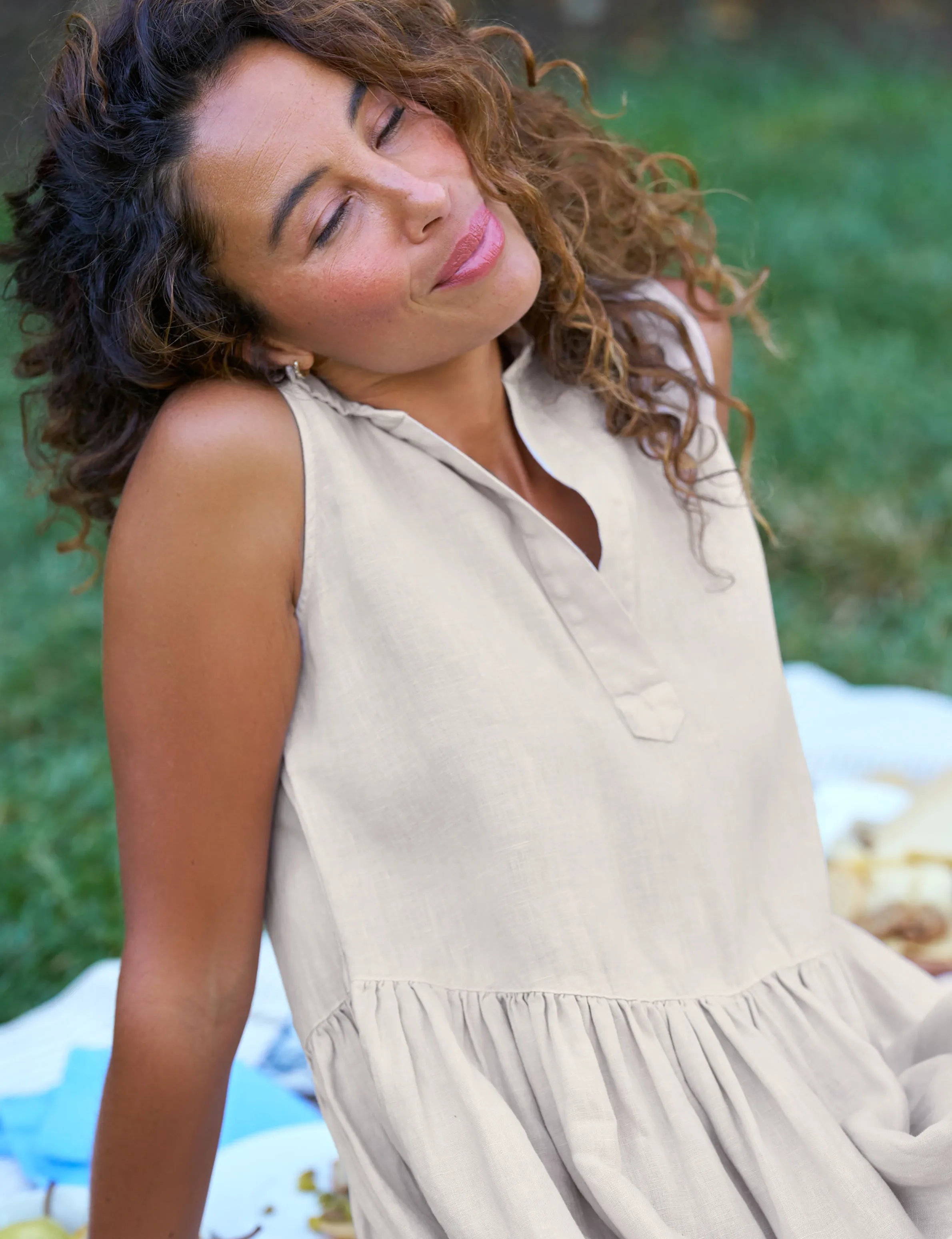 DAPHNE Sand, Washed Linen sold by Frank & Eileen product image thumbnail 3