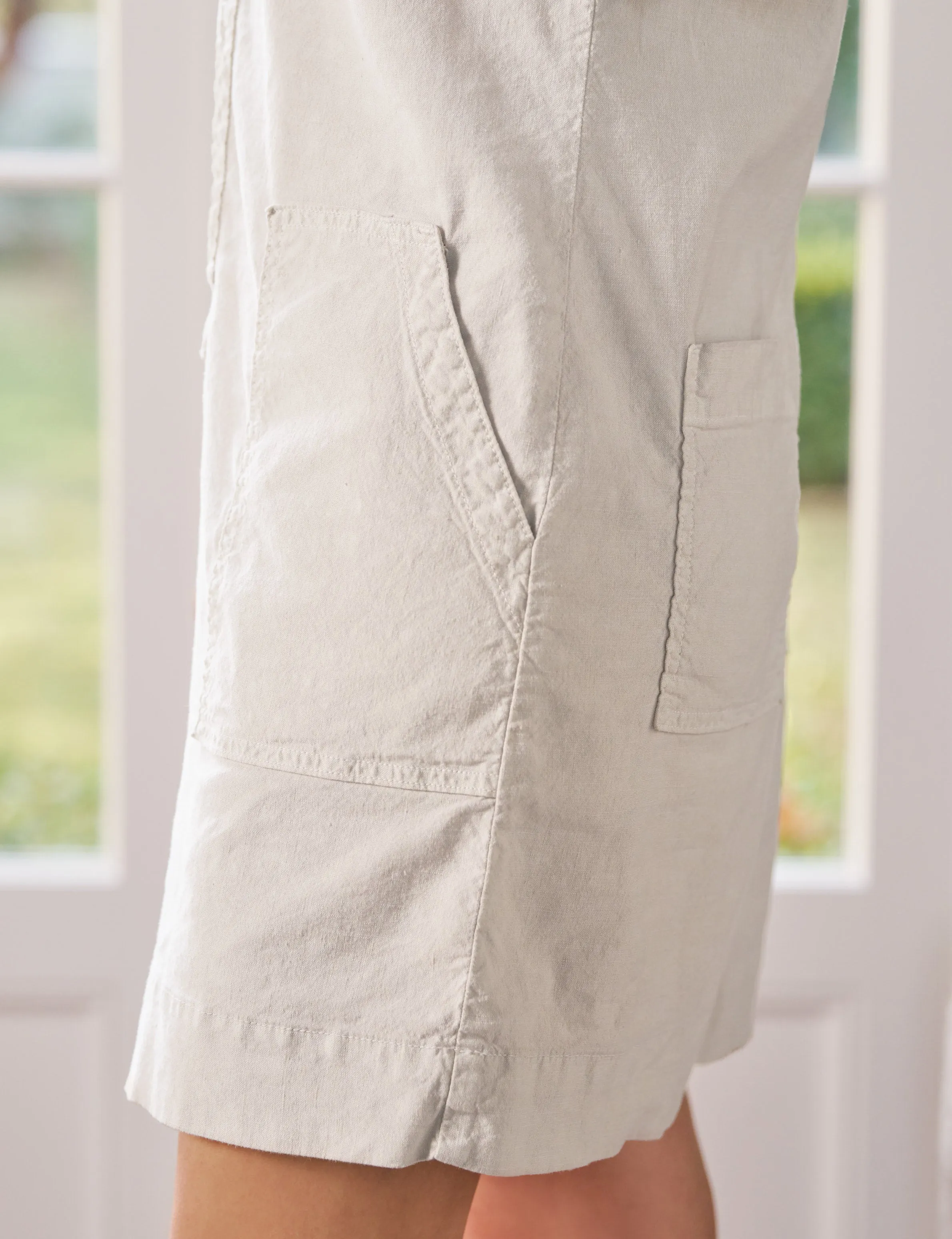 IRELAND DRESS Cement, Italian Performance Linen sold by Frank & Eileen product image thumbnail 3