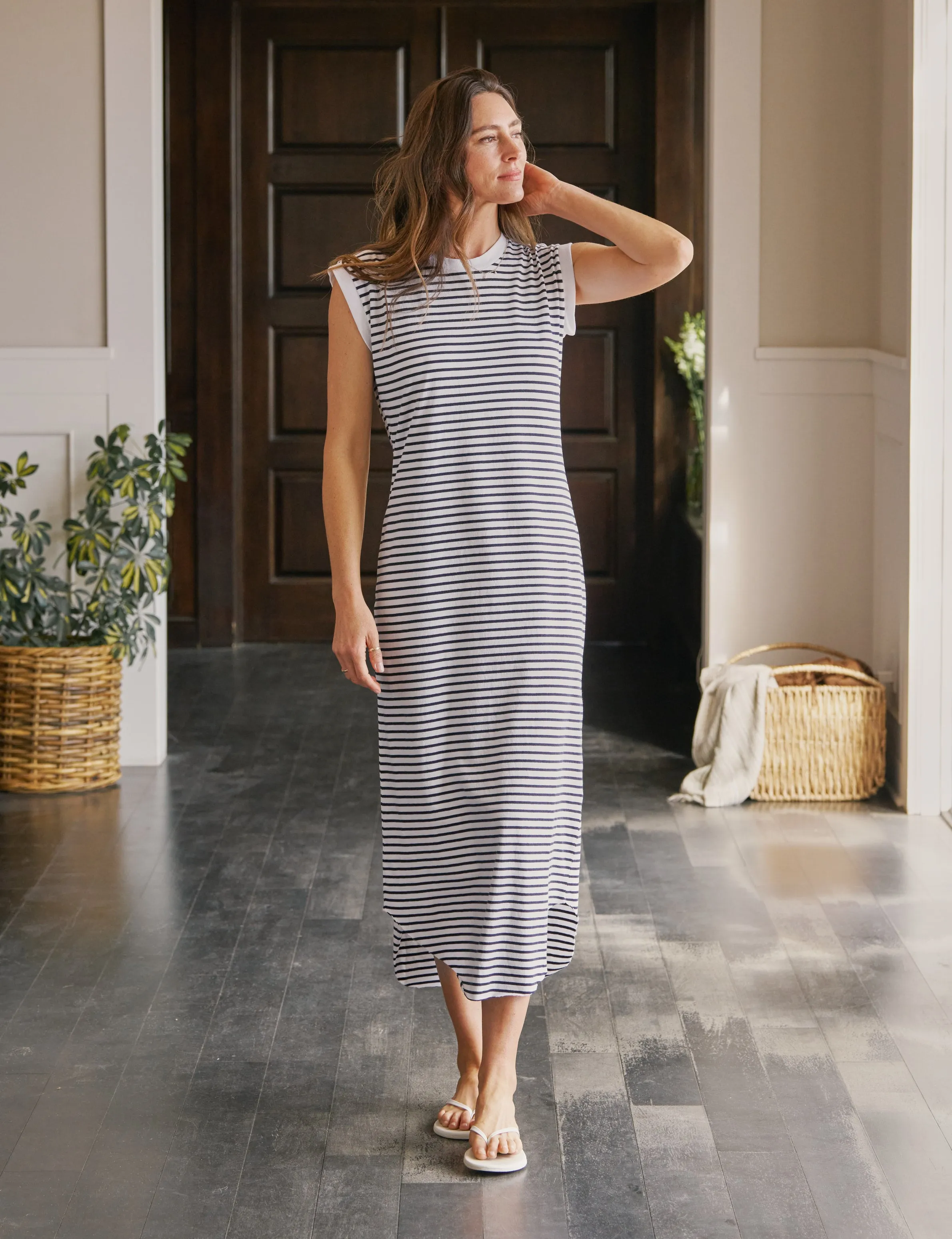 CORY Navy French Stripe, Heritage Jersey sold by Frank & Eileen
