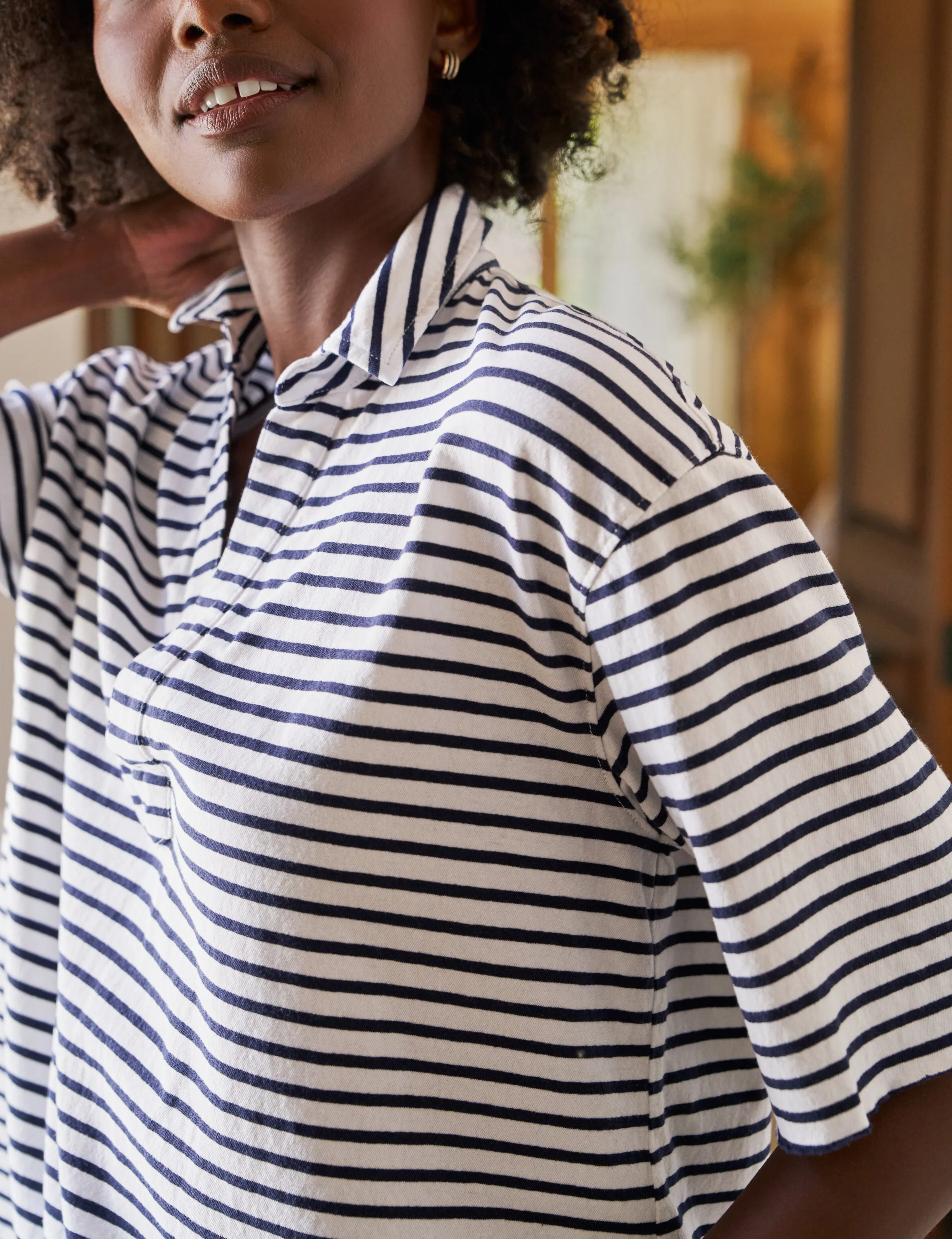 PATTY Navy French Stripe, Heritage Jersey sold by Frank & Eileen product image thumbnail 3