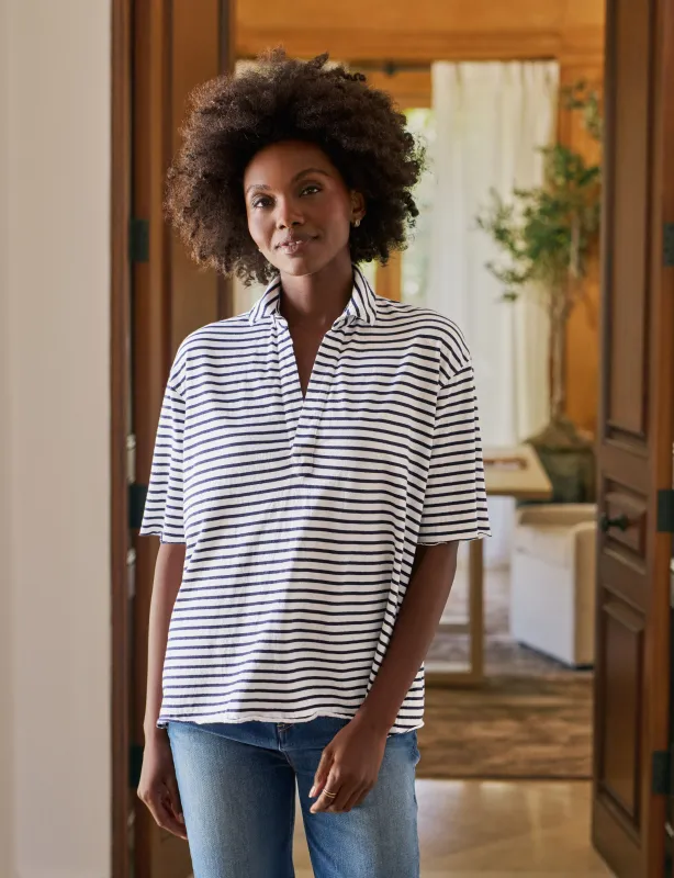 PATTY Navy French Stripe, Heritage Jersey sold by Frank & Eileen