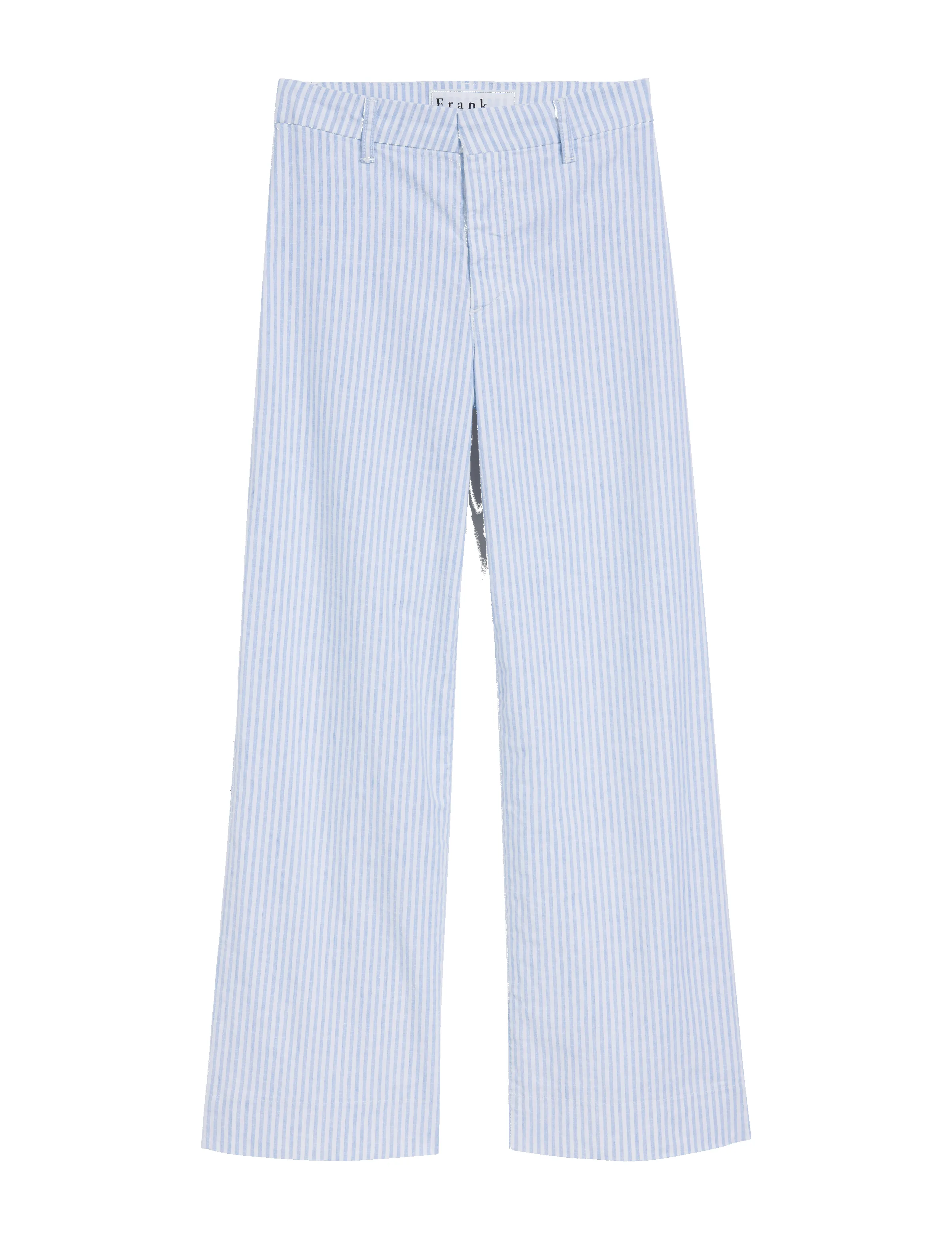 WEXFORD Blue and White Stripe, Italian Performance Linen sold by Frank & Eileen product image thumbnail 4