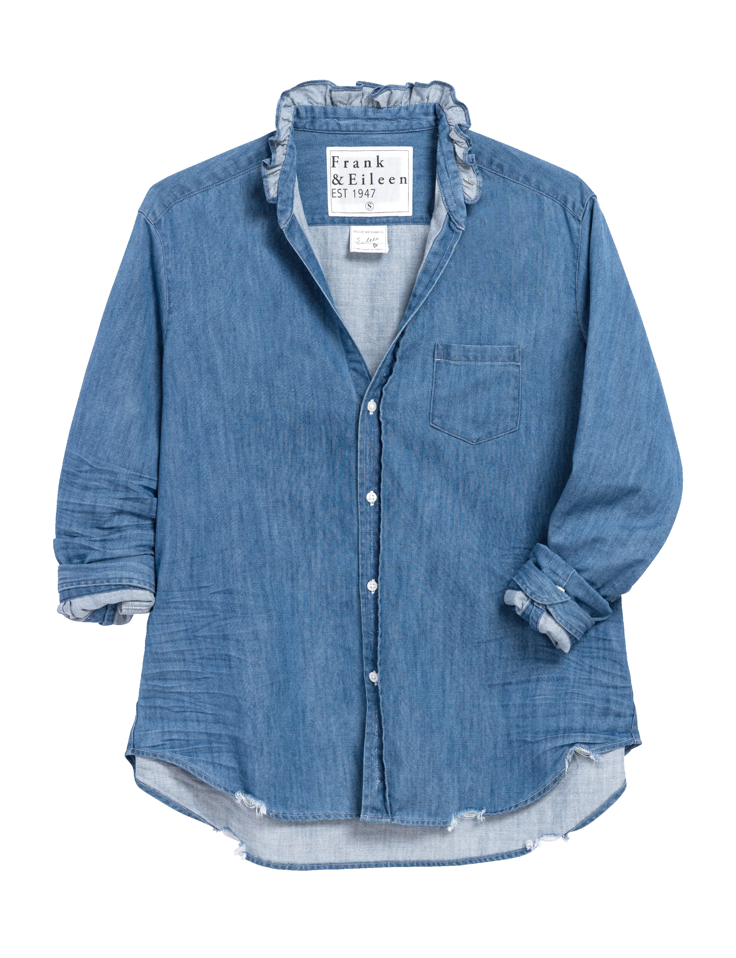 EILEEN RUFFLE Vintage Stonewashed Indigo, Famous Denim sold by Frank & Eileen product image thumbnail 4