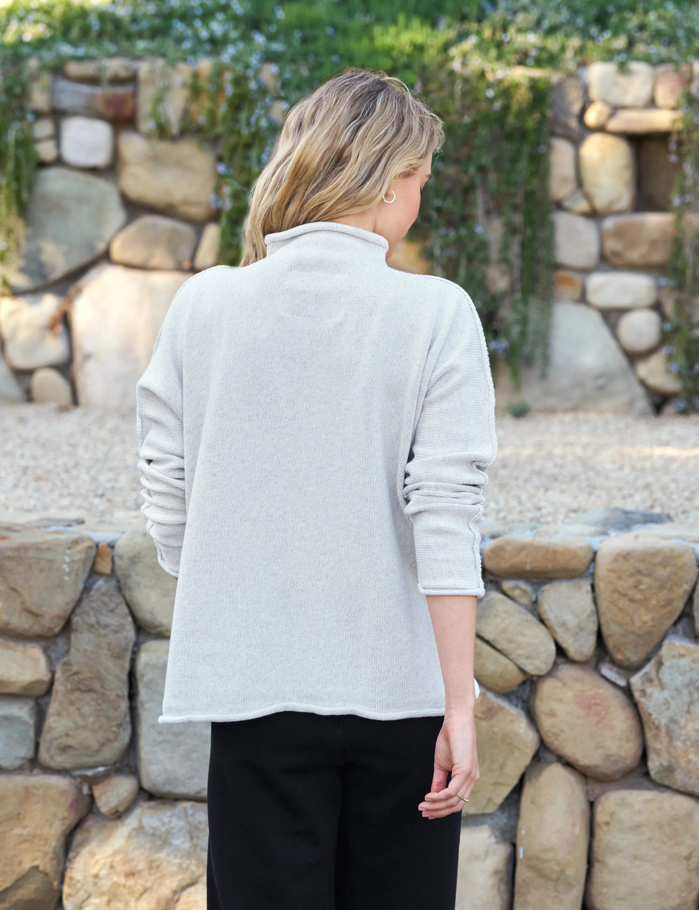 MONTEREY Heather Gray Melange, Pure Italian Cotton sold by Frank & Eileen product image thumbnail 2