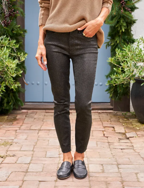 SLIGO Gold Glitter Wax, Italian Waxed Denim sold by Frank & Eileen