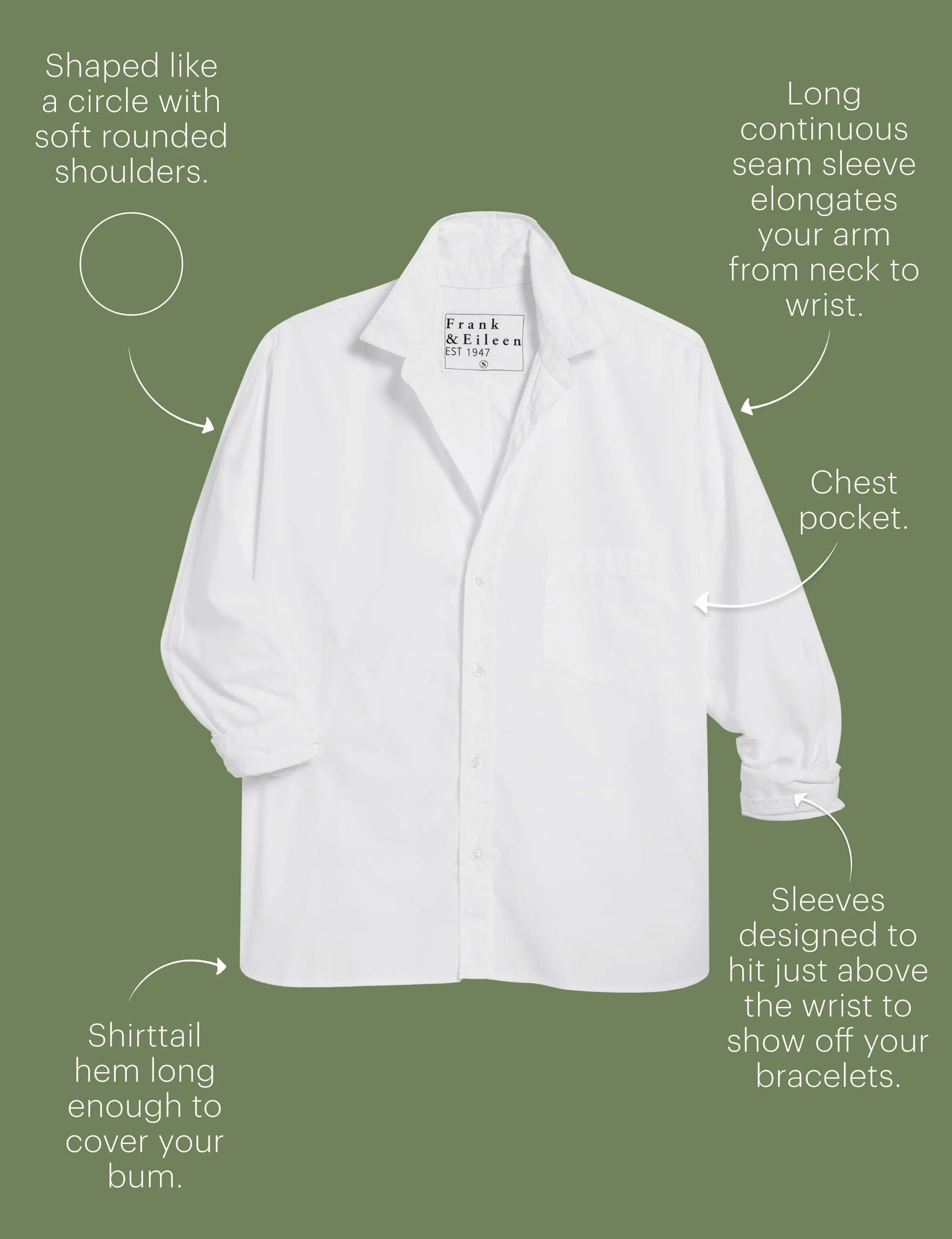 OONA White, Superluxe sold by Frank & Eileen product image thumbnail 4