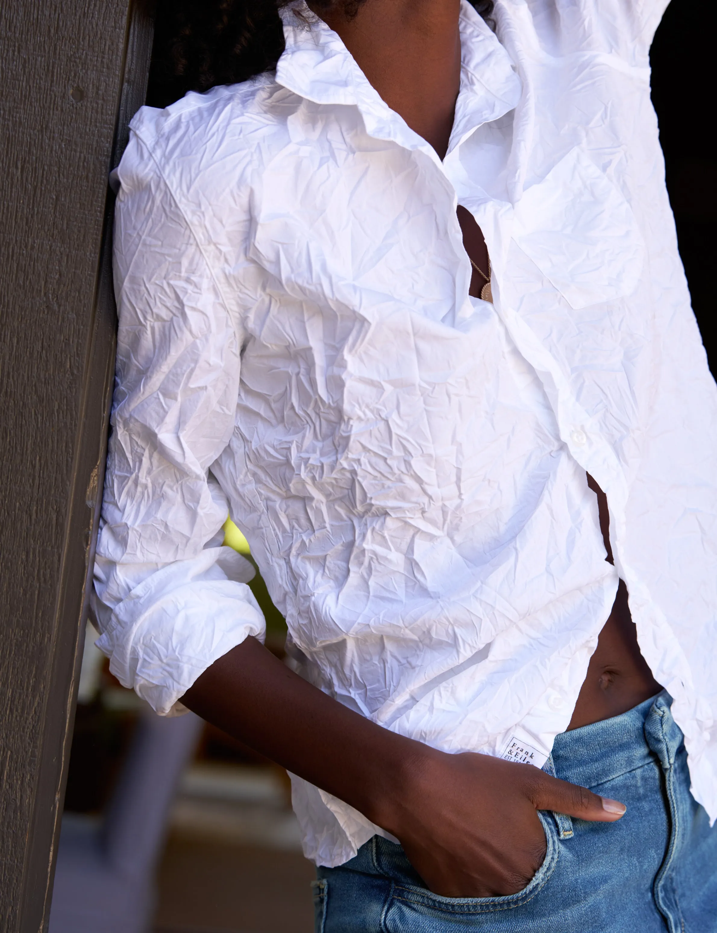 BARRY White, Signature Crinkle sold by Frank & Eileen product image thumbnail 3