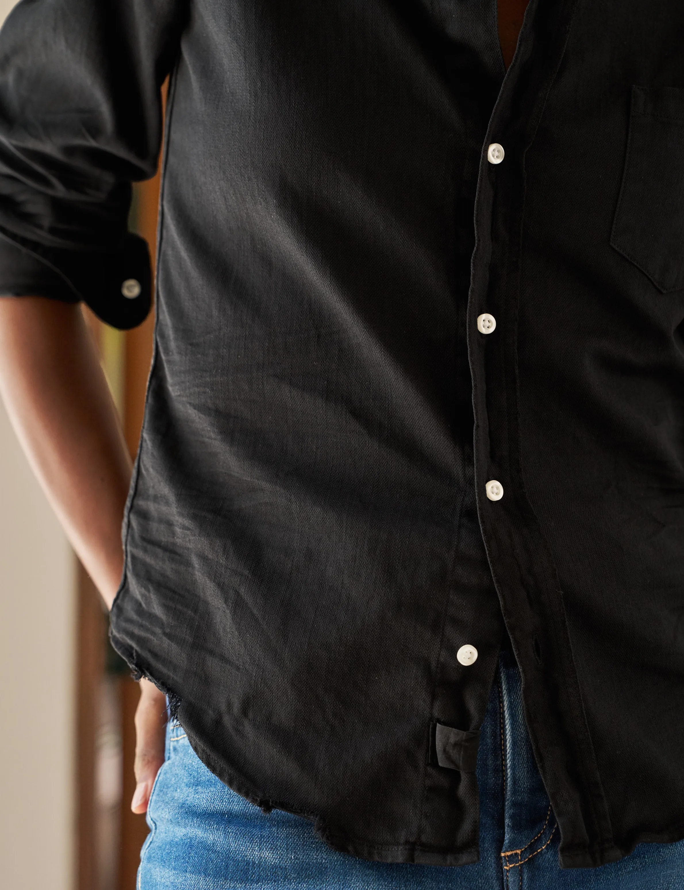 BARRY Black, Famous Denim sold by Frank & Eileen product image thumbnail 3