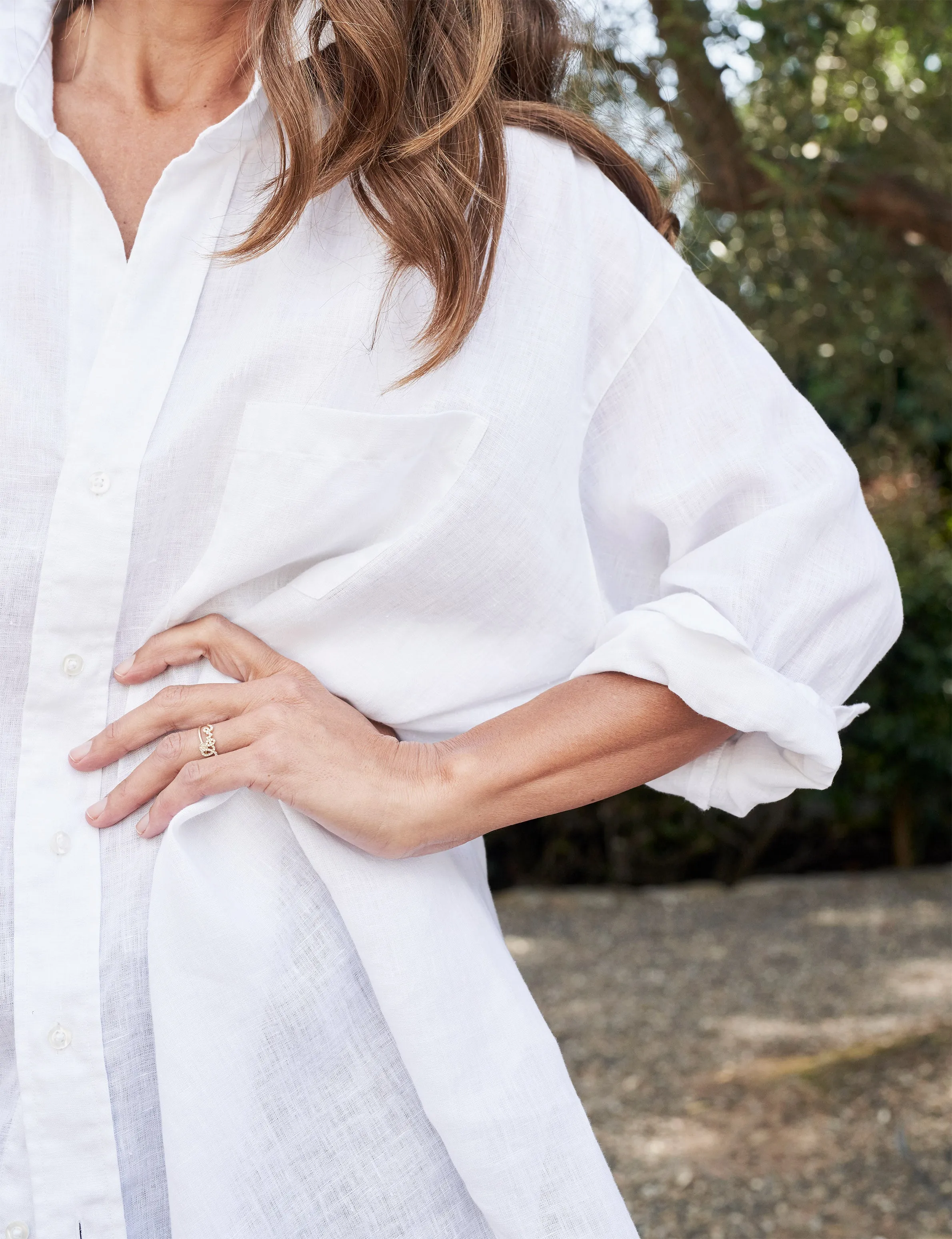 MACKENZIE White, Lived-in Linen sold by Frank & Eileen product image thumbnail 3