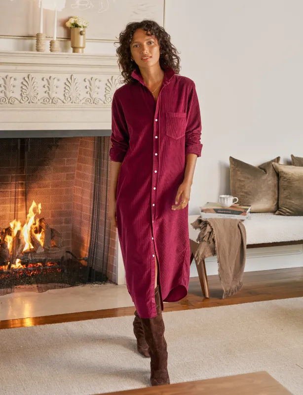 RORY Maroon, Italian Corduroy made by Frank & Eileen