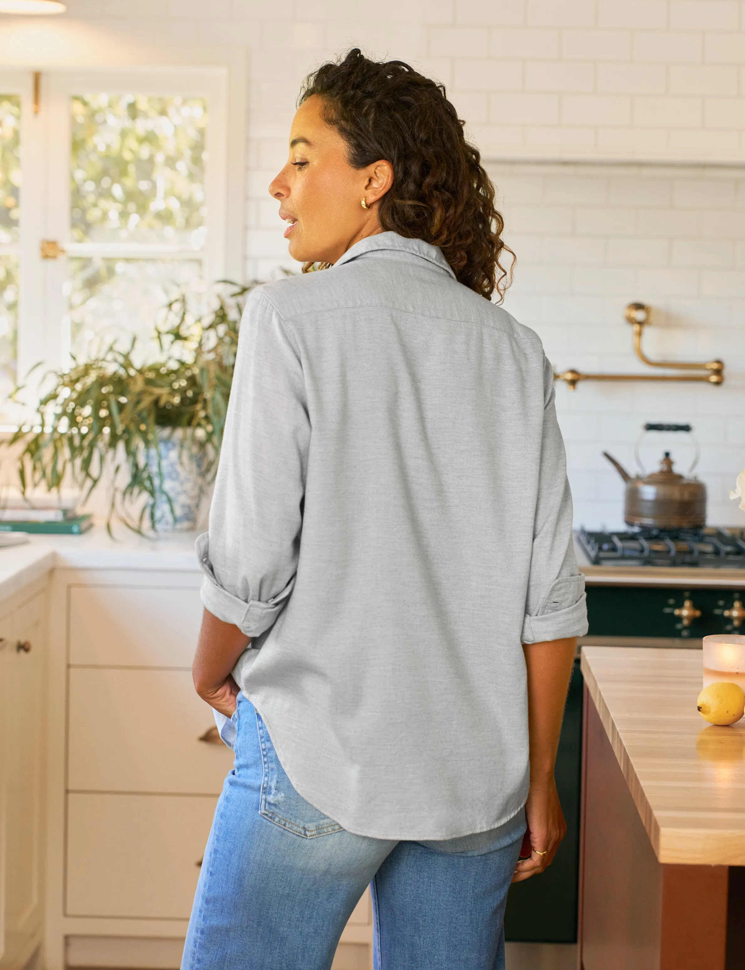 EILEEN Light Gray, Italian Cashmere Touch sold by Frank & Eileen product image thumbnail 2