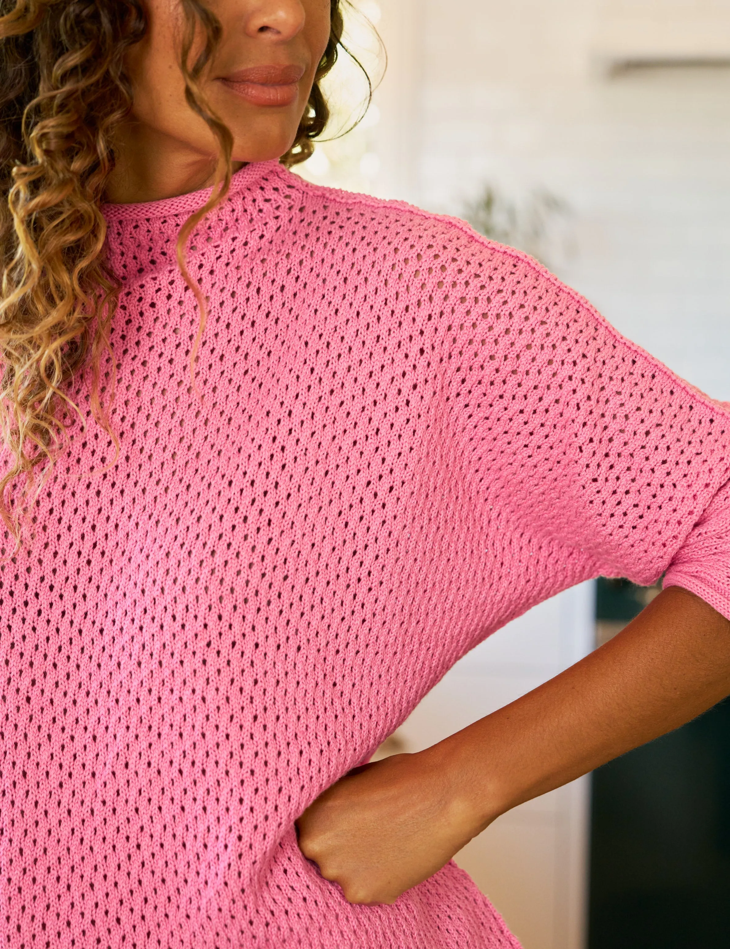 MONTEREY POINTELLE Dragonfruit, Pure Italian Cotton sold by Frank & Eileen product image thumbnail 3