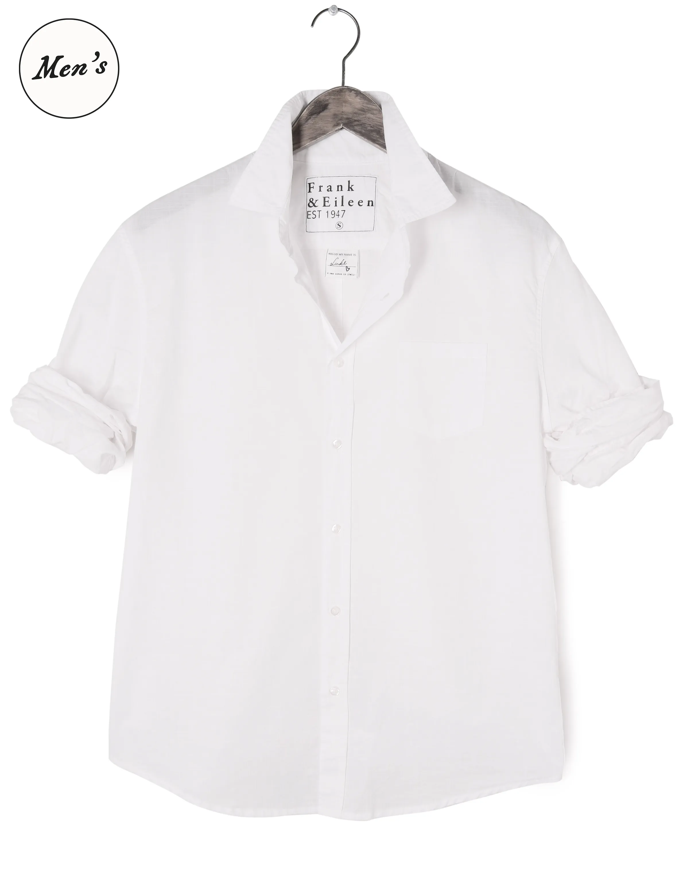 LUKE White, Casual Cotton sold by Frank & Eileen