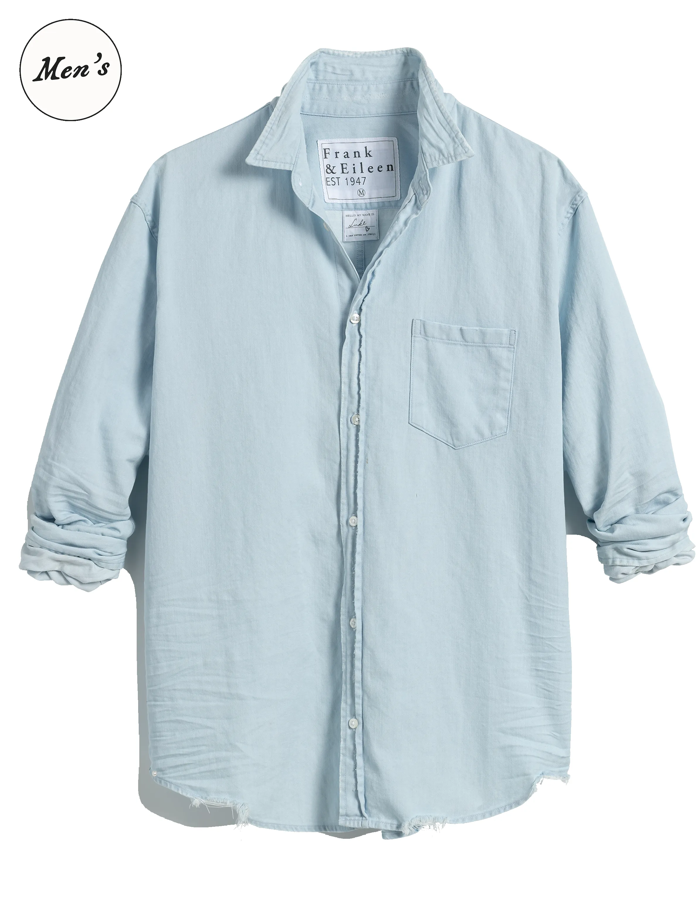 LUKE Classic Blue Tattered Wash, Famous Denim sold by Frank & Eileen