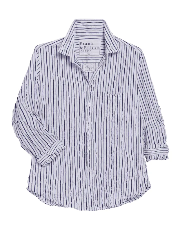 BARRY Multi Blue Stripe, Signature Crinkle made by Frank & Eileen