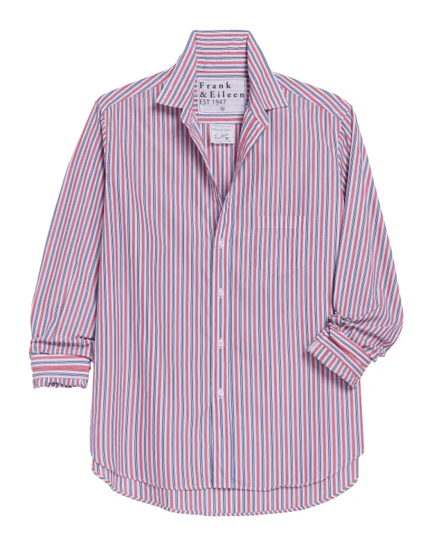 EILEEN White and Red with Navy Stripe, Superluxe made by Frank & Eileen