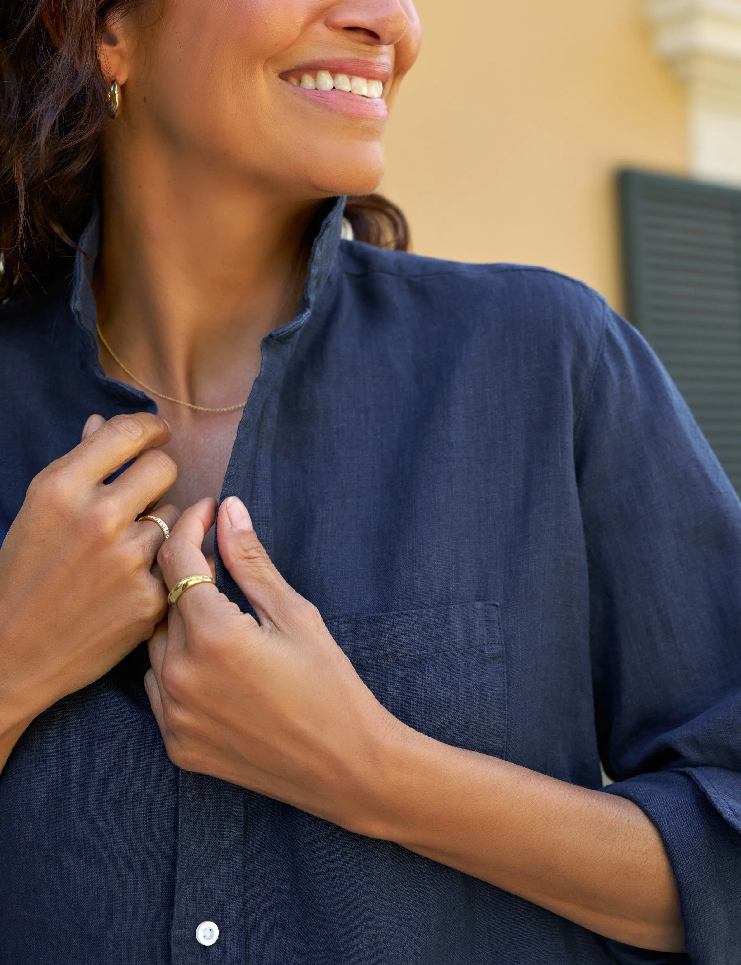 EILEEN Navy, Washed Linen sold by Frank & Eileen product image thumbnail 3