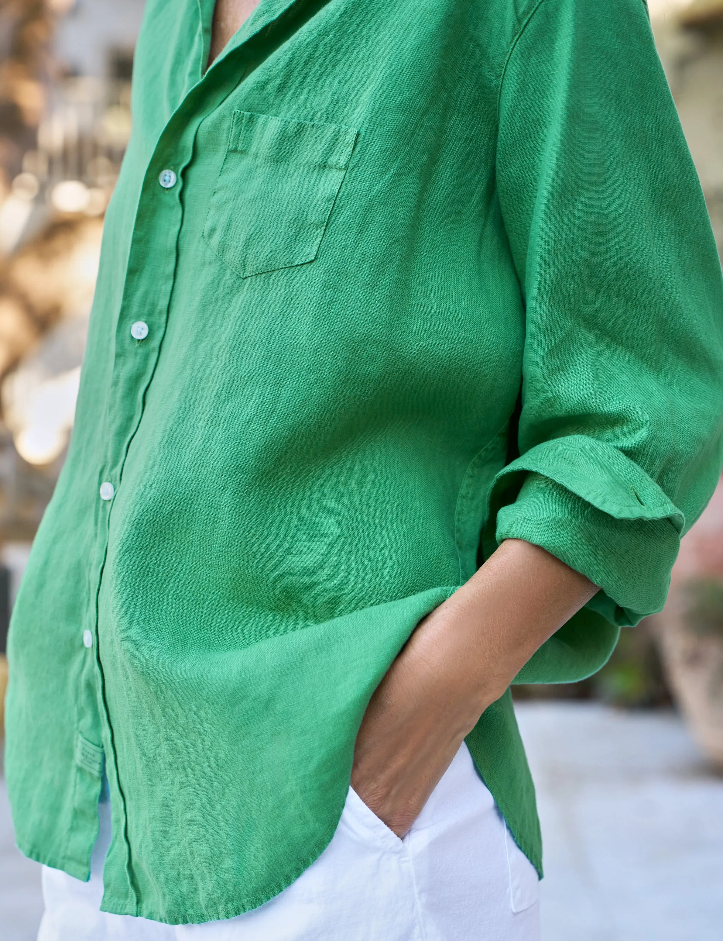 EILEEN Kelly Green, Washed Linen sold by Frank & Eileen product image thumbnail 3